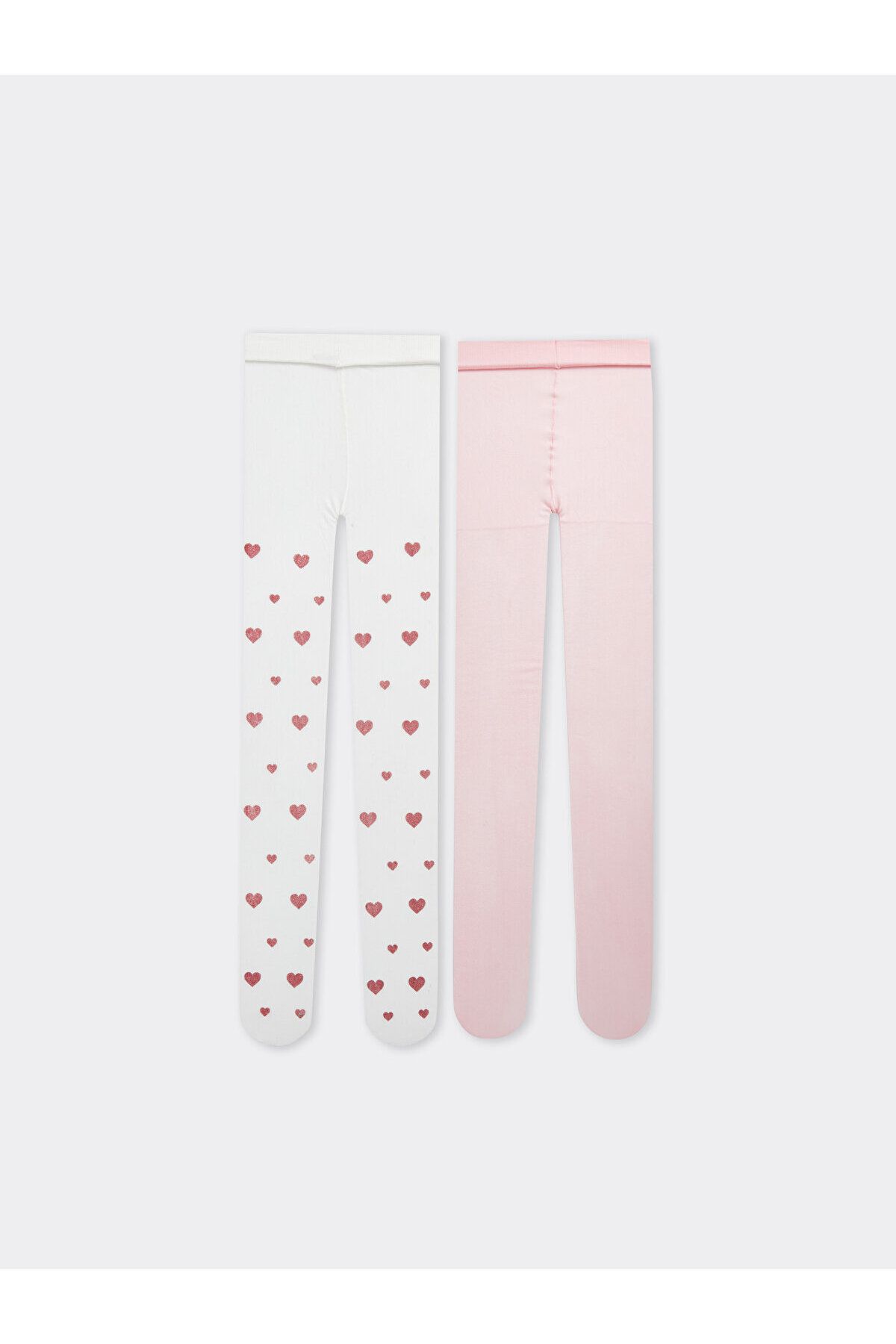 LC Waikiki-LCW Girl's Thin Panty Patterned Socks – 2er-Pack 1