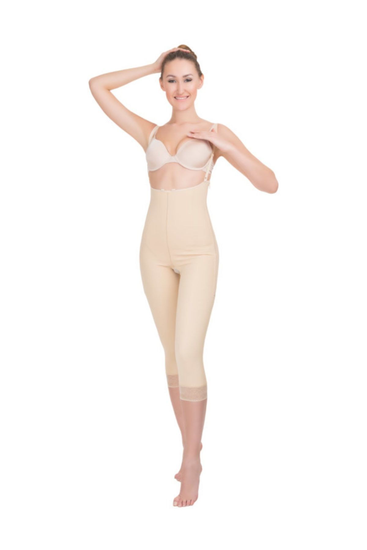 Variteks Fermuarlı Göğüs Ve Diz Altı Liposuction Korse 225