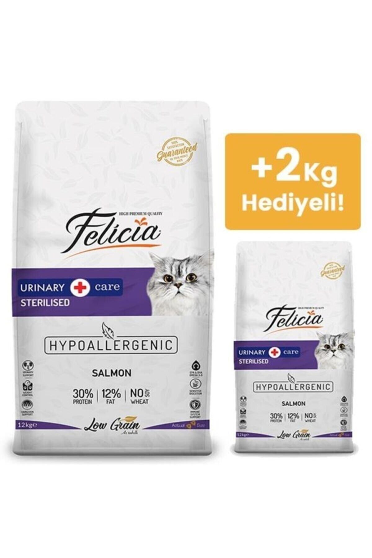 Düşük Tahıllı Kısırlaştırılmış Somonlu Yetişkin Kedi Maması 12 Kg (2 Kg Hediyeli)