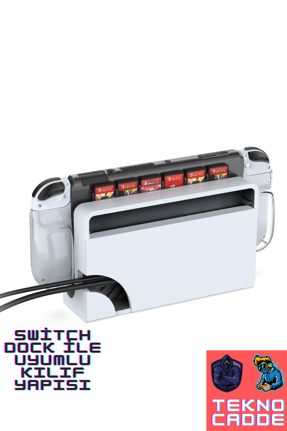 TNS-1141 El Destekli TPU Nintendo Switch Oled Silikon Kılıf 4