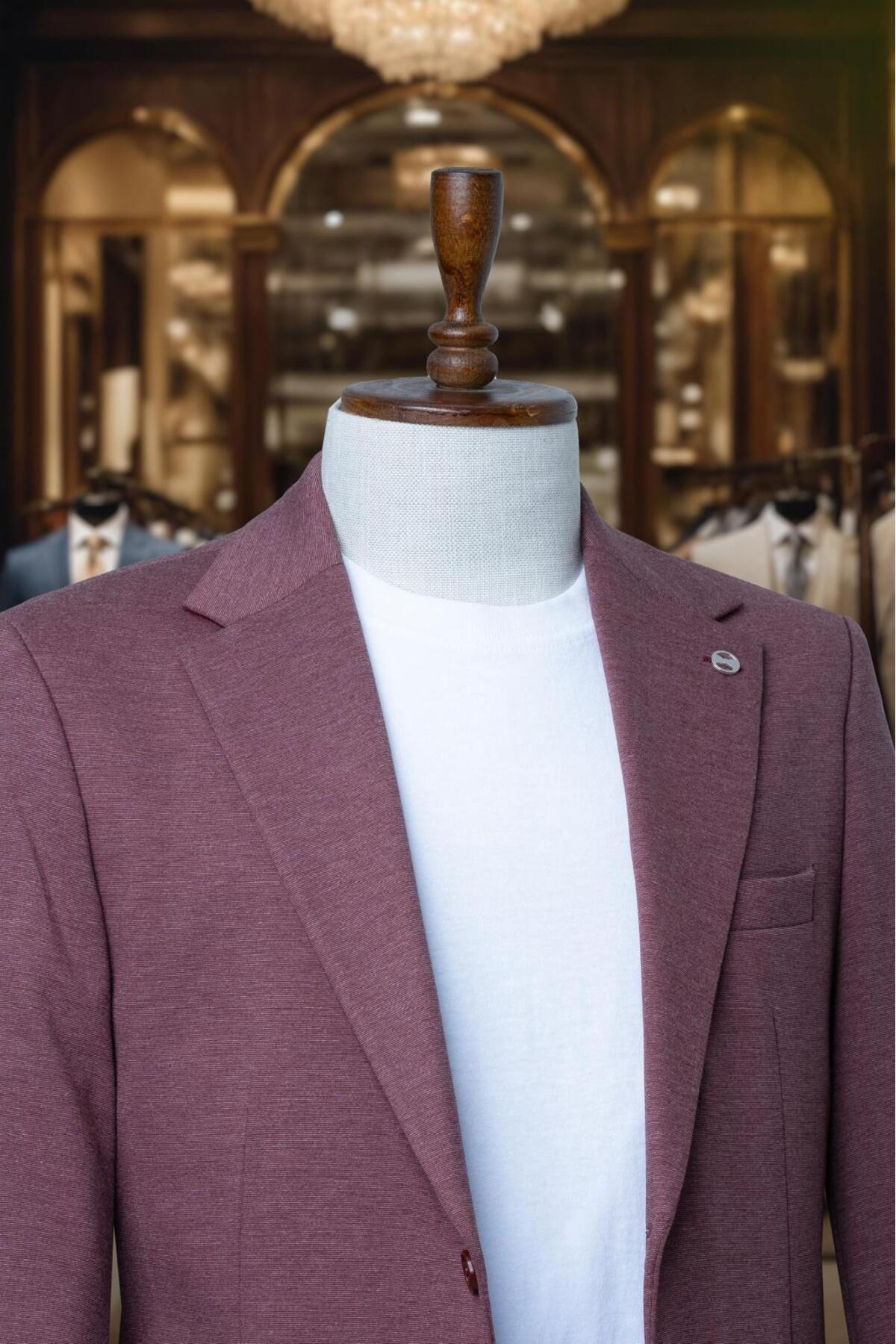 کت و شلوار Comfort Fit Claret Red — زرشکی 4764608 — تصویر 2 از 3