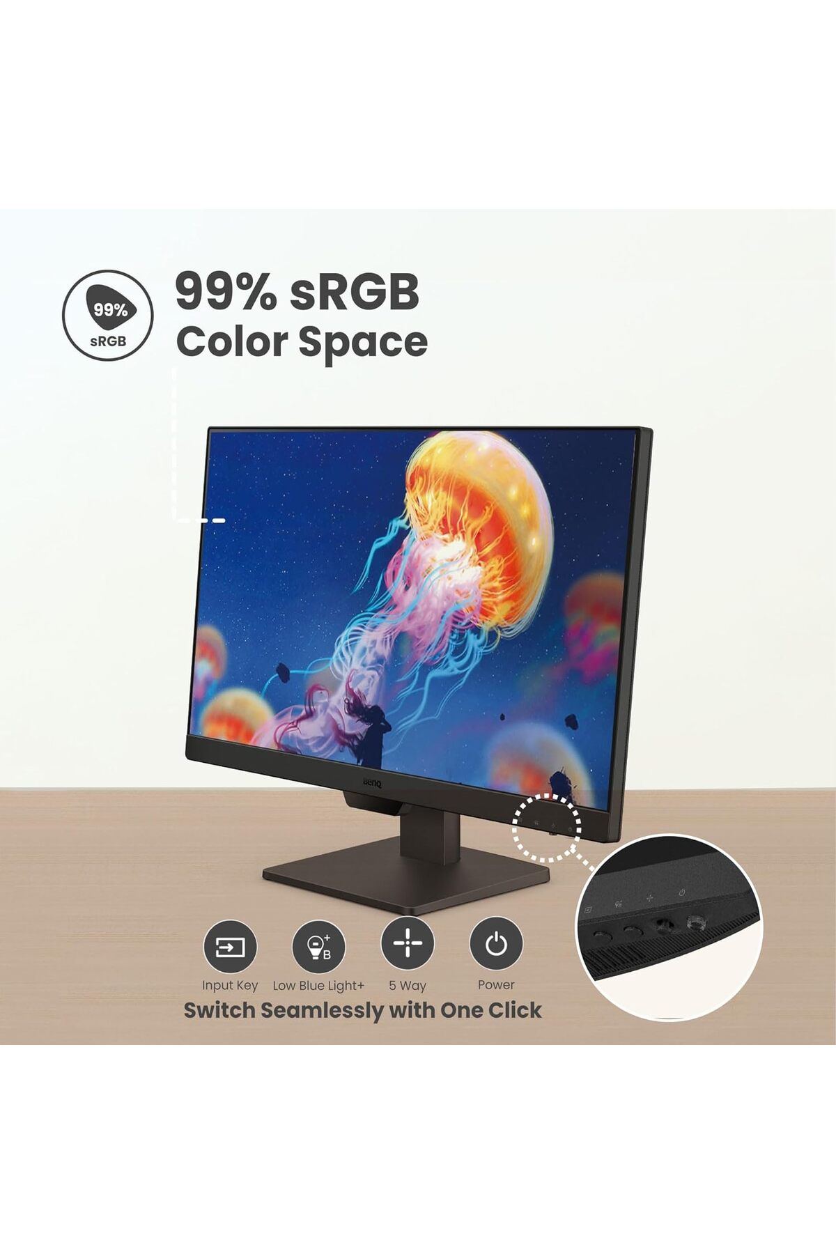 GW2490 23.8" 5MS 100Hz 1920x1080 2xHDMI/DP VESA IPS LED MONITOR 4