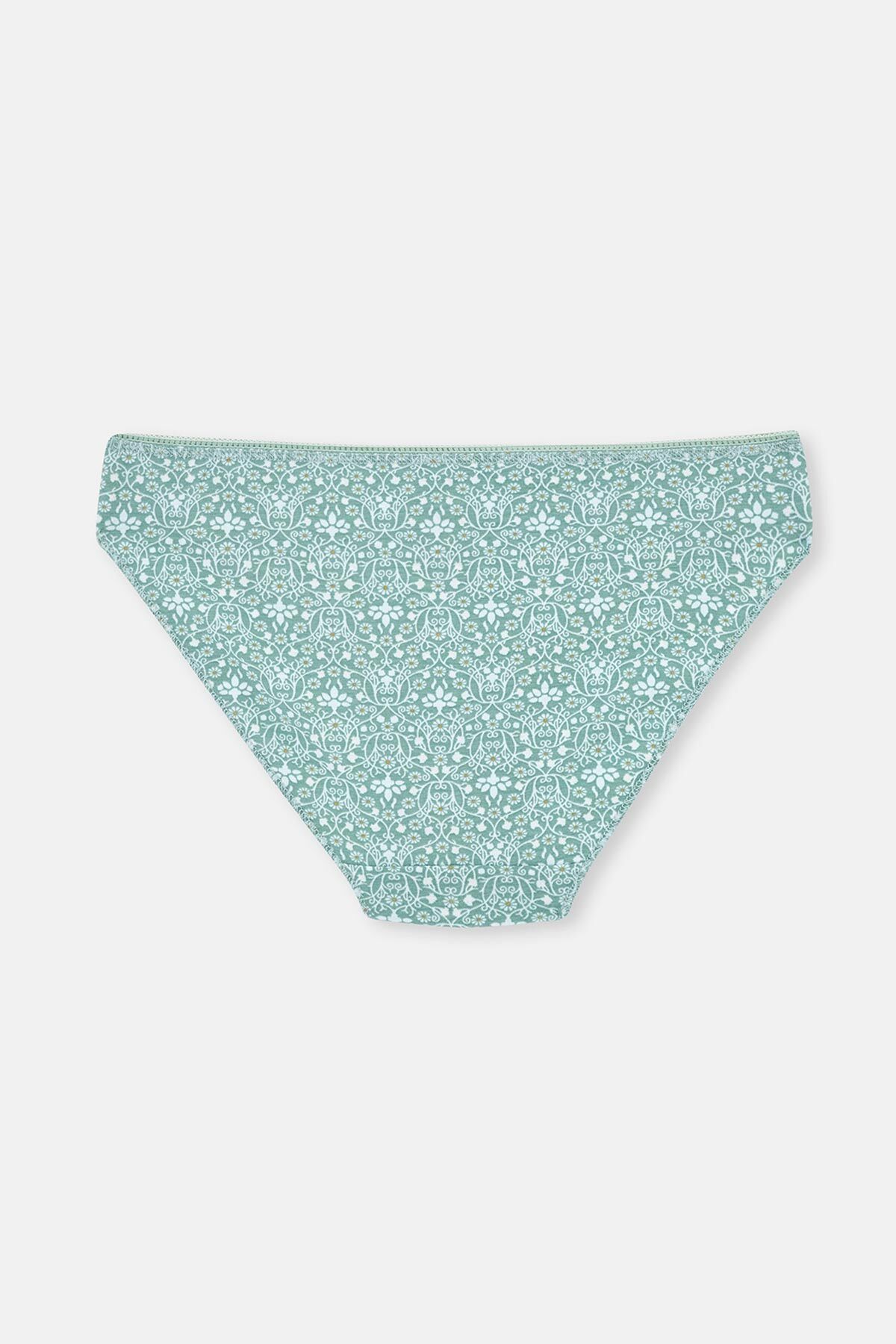 Dagi-3er-Set gemusterte mehrfarbige Slips für Damen 5