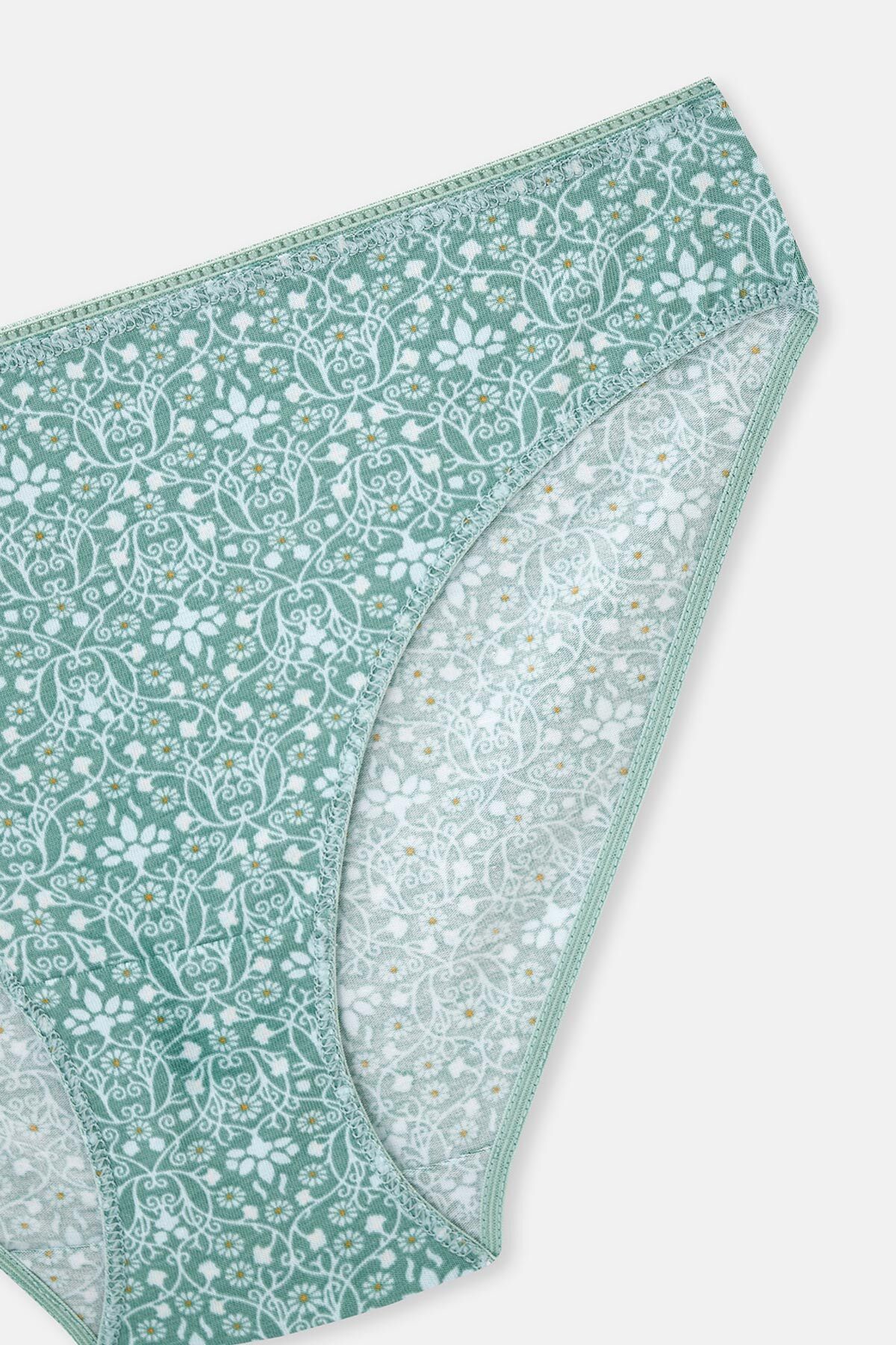 Dagi-3er-Set gemusterte mehrfarbige Slips für Damen 6