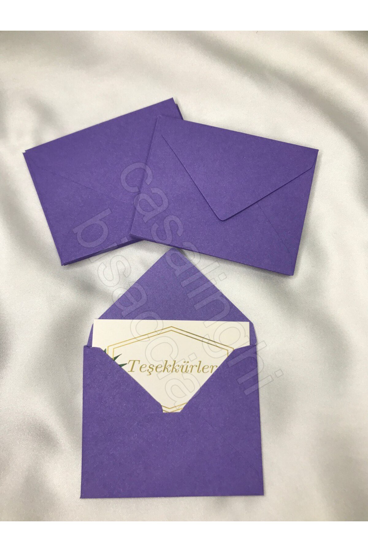 bisaccia-10 Pieces Purple Small Message Envelope - Purple Envelope, 7x9 Cm Color Options 1
