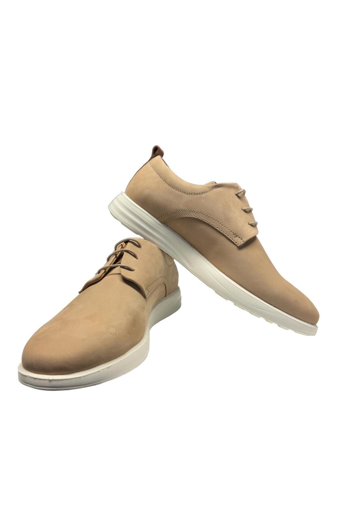 کفش های کژوال مردانه چرمی واقعی NUBUK روزانه روزمره BESS SHOES