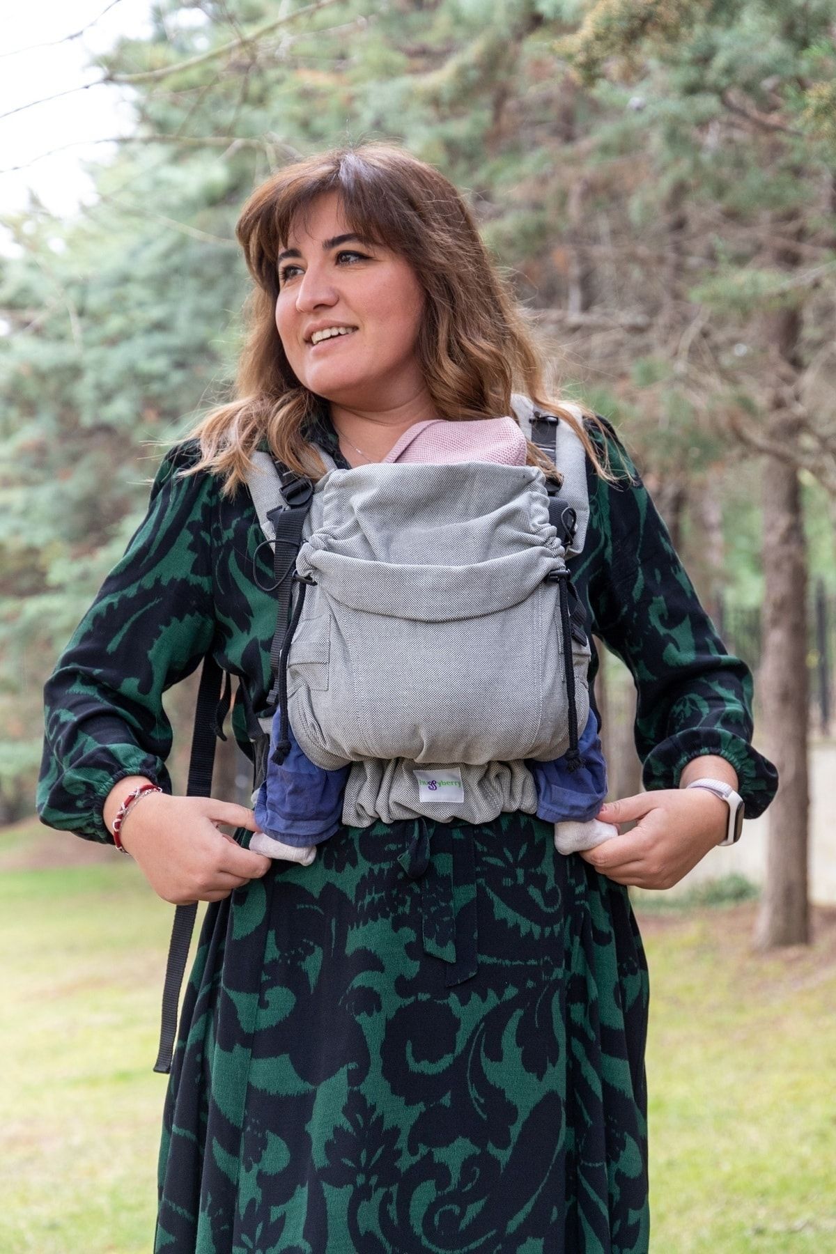 Huggyberry Softy Baby Carrier -silver fotoğrafı 2 (önizleme)