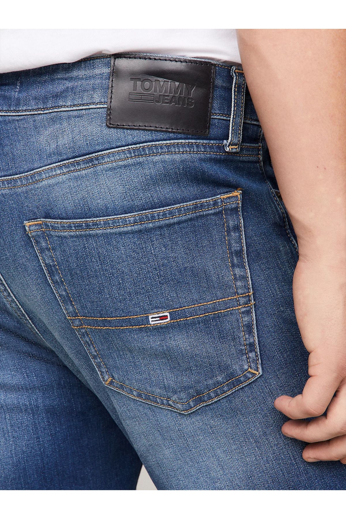 شلوار جین مردانه WMBS TAPERED AUSTTIN SLIM اورجینال Tommy Hilfiger