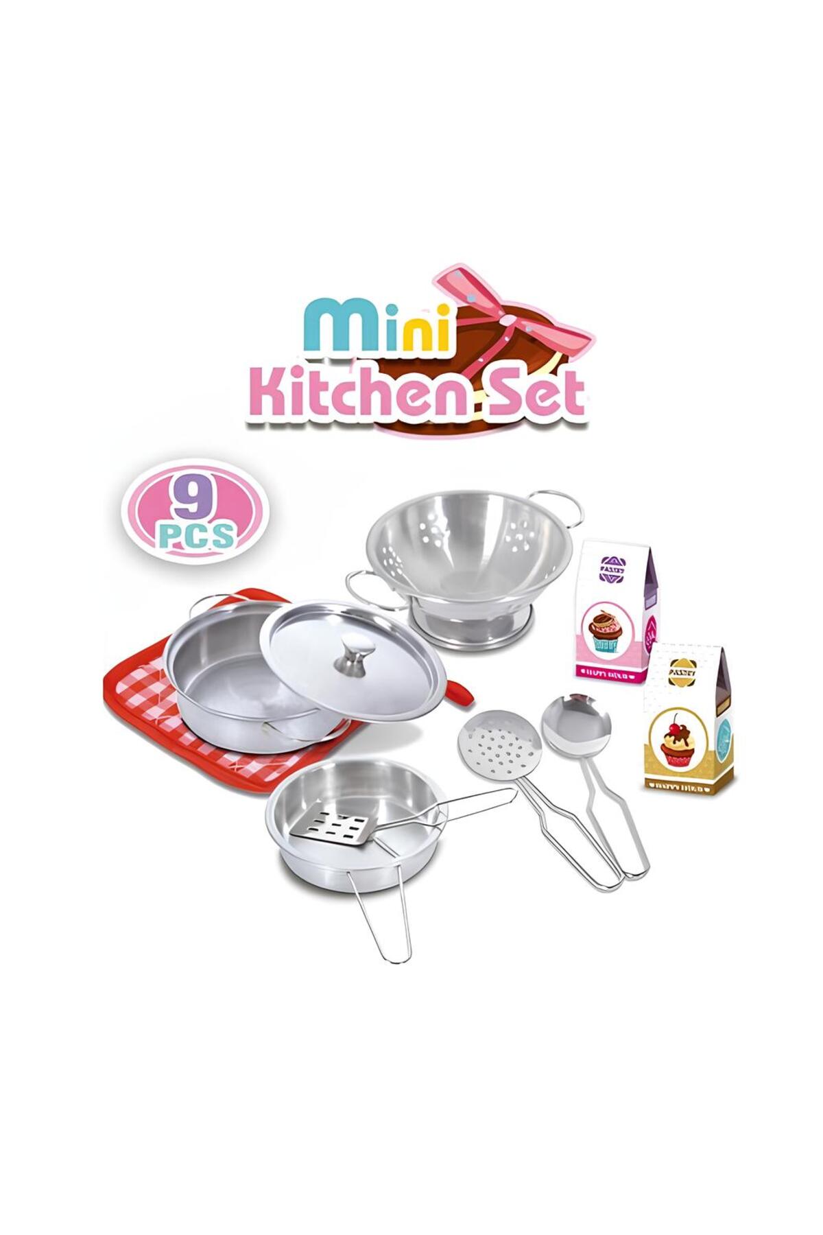 METAL POT AND PAN SET 9 PIECES