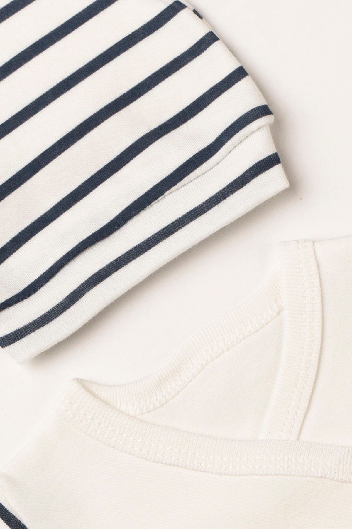 NEU KIDS Ayıcıklı Süzene Nakışlı % 100 Pamuk Yenidoğan Kıyafetleri 5'li Hastane Çıkışı Seti fotoğrafı 4 (önizleme)