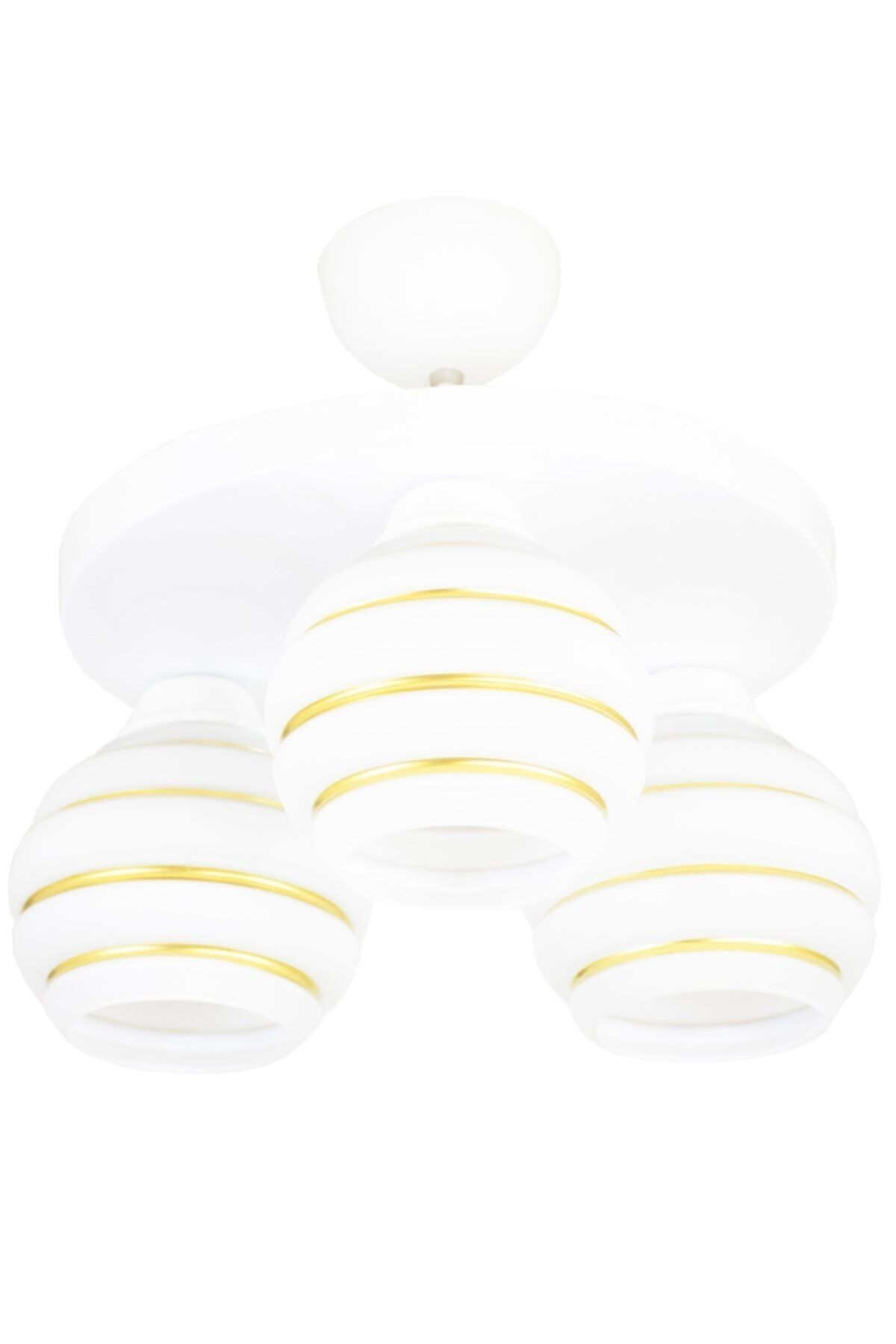 Modern Plafonyer Chandelier with Triple Special Stripe Glass Model