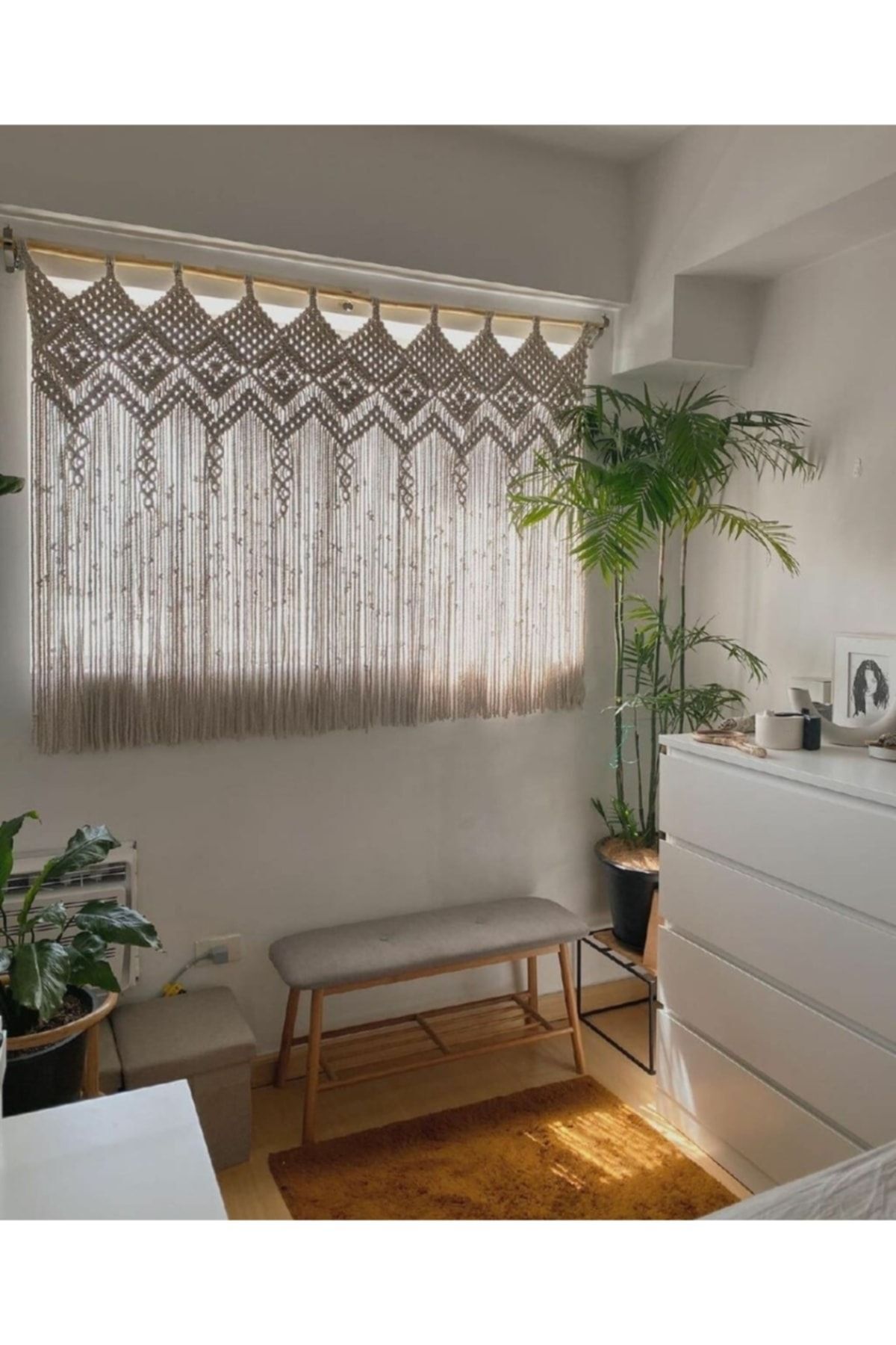 MAKROMEKAN 120*100 Cm Makrome Mutfak Balkon Kapı Perdesi - Fiyatı ...