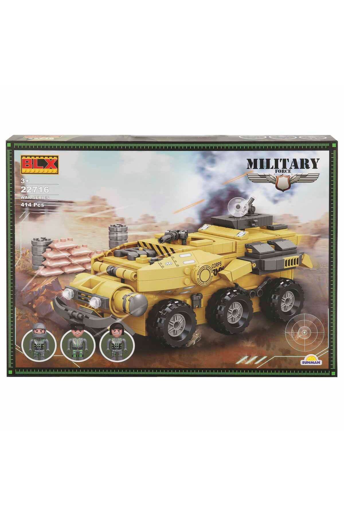 خودروی نظامی زرد جنگ و سربازان 22716، ۴۱۴ تکه، 00004405