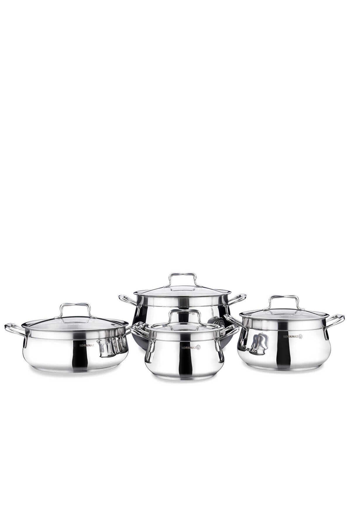 KORKMAZ-Estima 8 Piece Cookware Set - Convenient Use 1