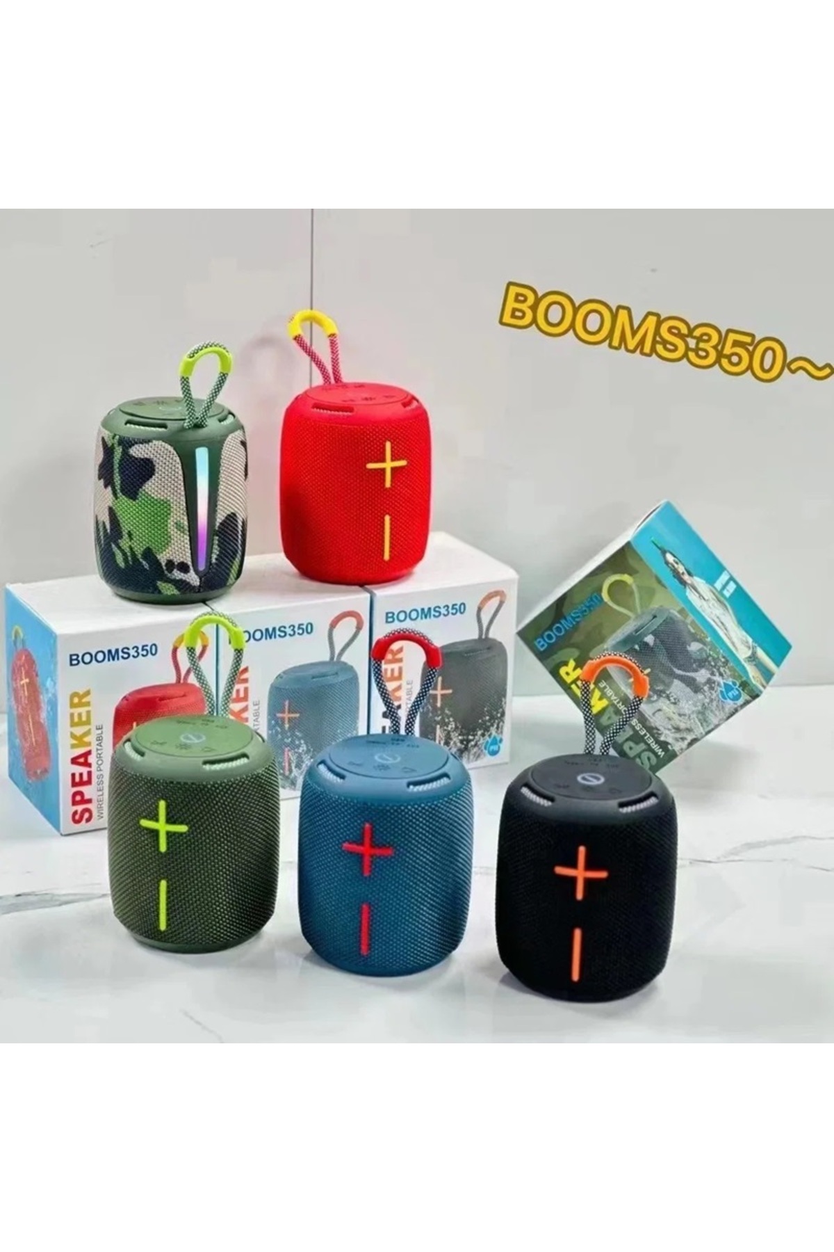 Ipx6 Su geçirmez kumaş Art Dış Mekan Hoparlörü Kablosuz Taşınabilir USB/TF/TWS/RGB /BLUETOOTH
