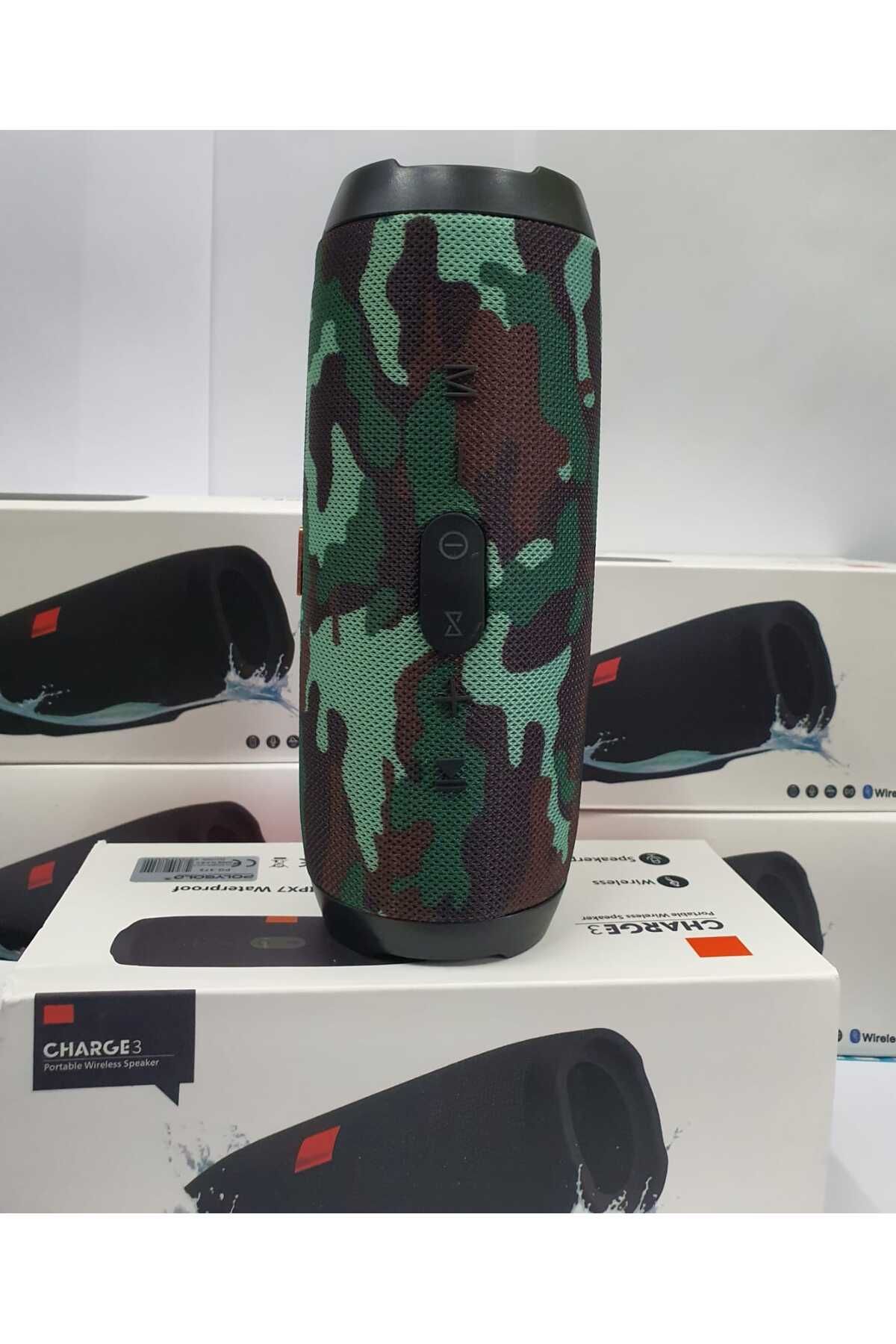 Charge3 Bluetooth Speaker Kablosuz Şarjlı Taşınabilir Hoparlör Sd Kart Usb Aux Girişli Kamuflaj #2