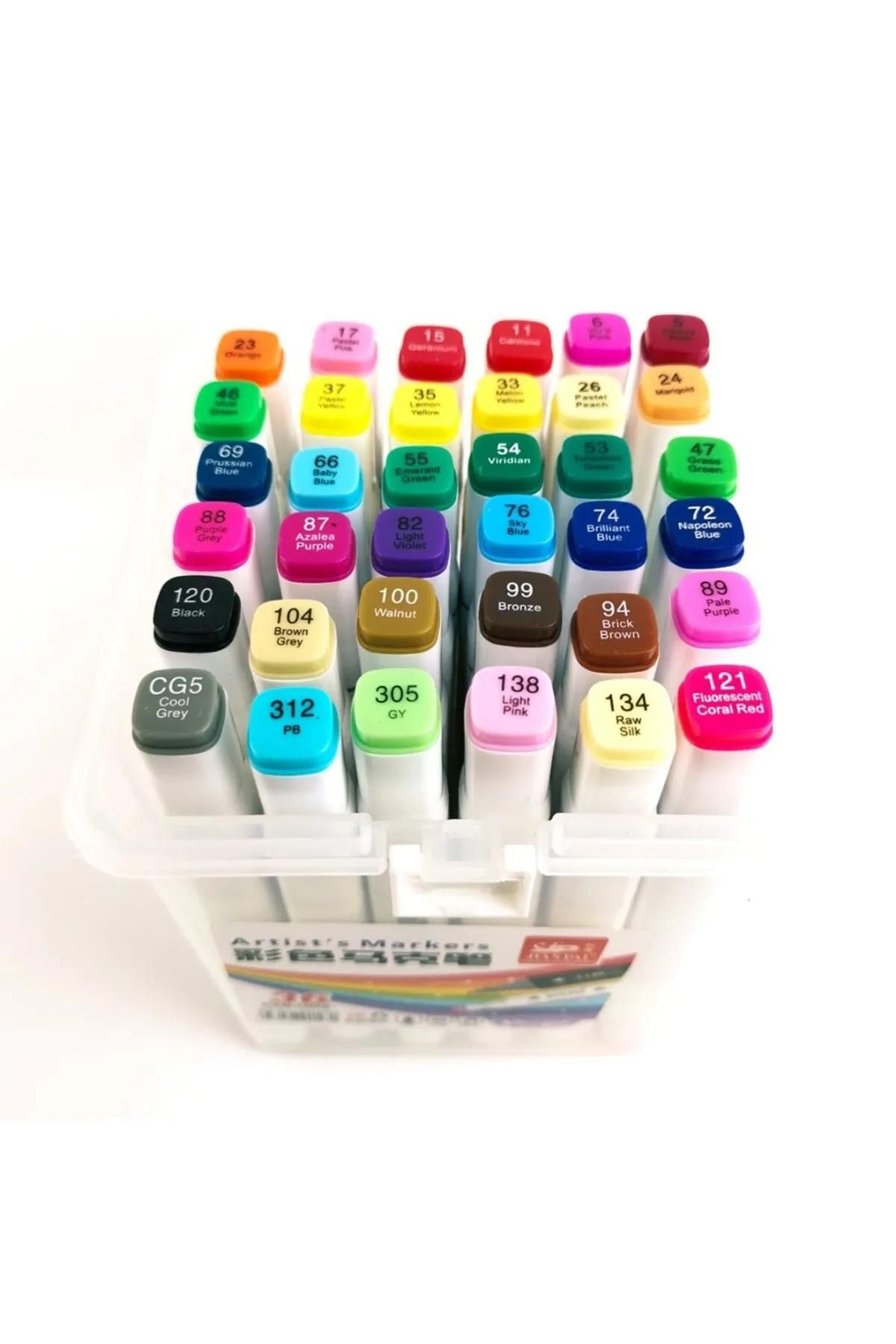 NaSaDAN-36 Pcs Double Ended Touch Marker Art Design Boxed Marker Pen Set Boxed 2