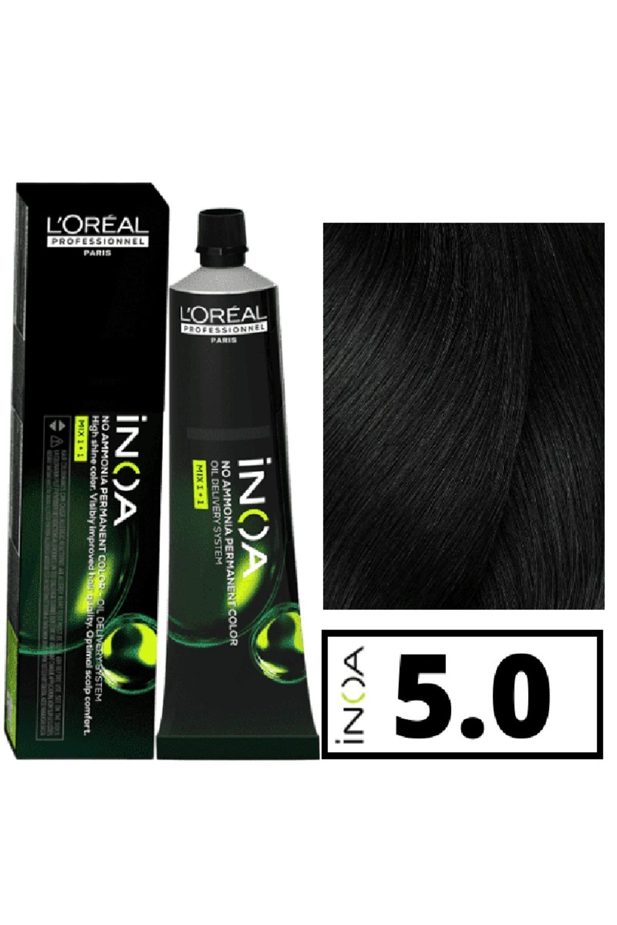 رنگ مو چند مردانه و زنانه موی تقویت شده با روغن 5.0 قهوه سبک 60 گرم. bsecrets.y93 İNOA