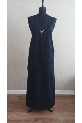 BRC Collection Kadın Etek Yelek Alt Üst Takım,Desenli Penye Takım