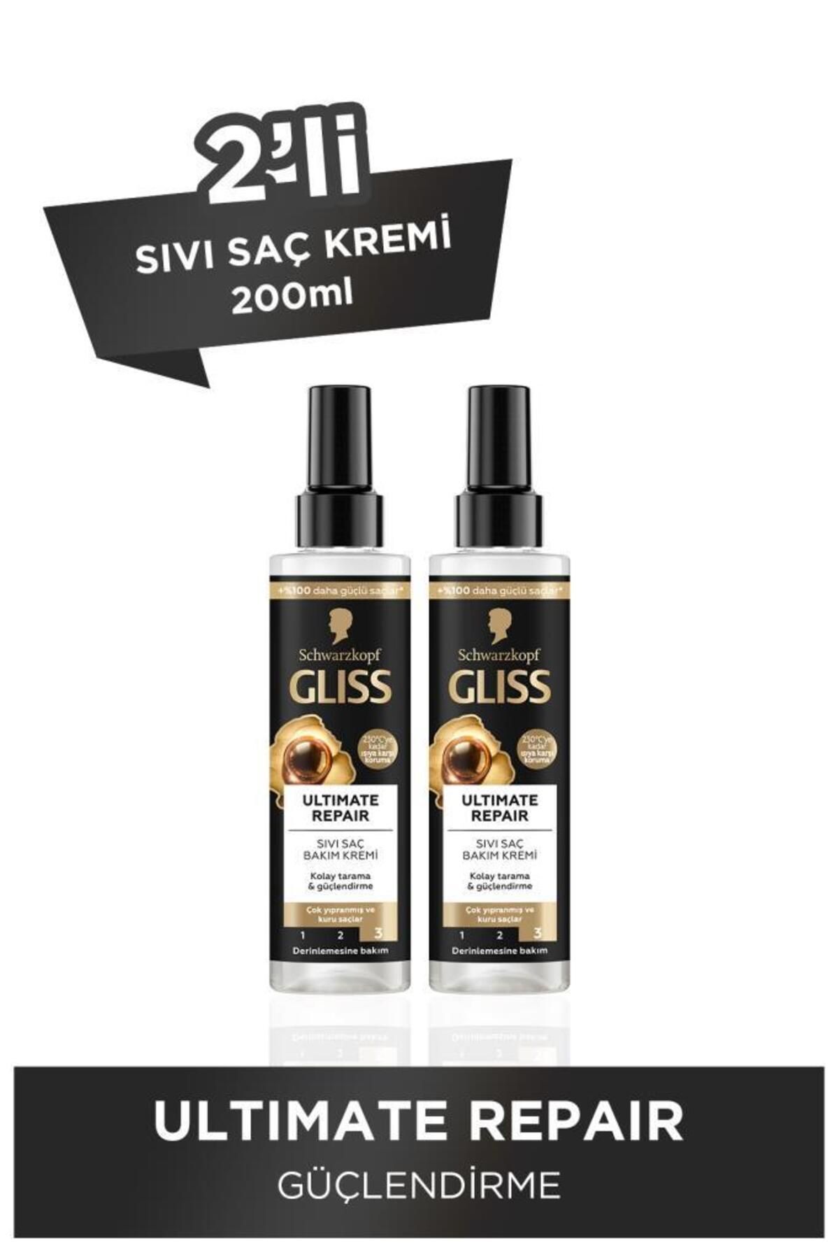 Gliss Sıvı Saç Kremi 200ml Ultimate Repair X2 — PKTERCURX2