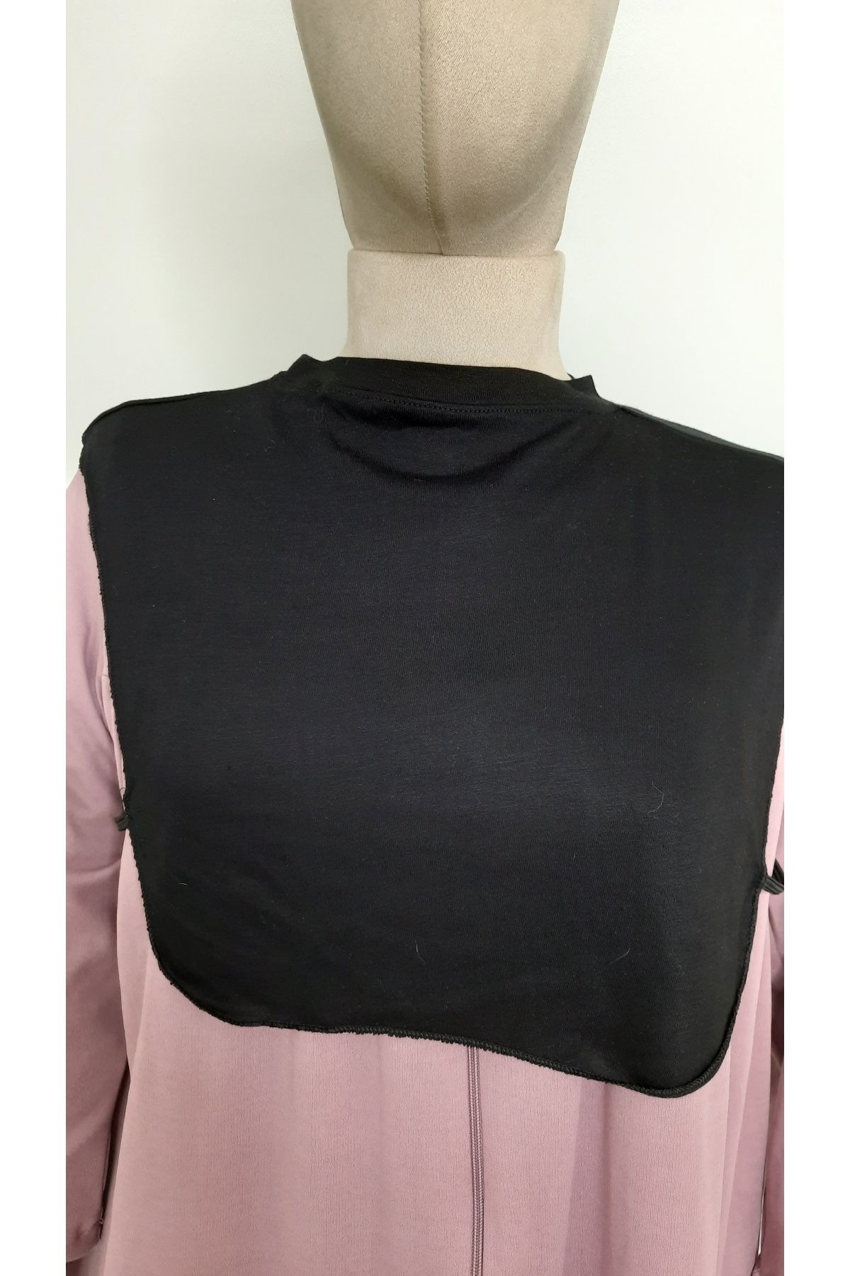 R&S modibone Guler Hijab Din Bumbac Pieptănat Negru Femeie - One Size