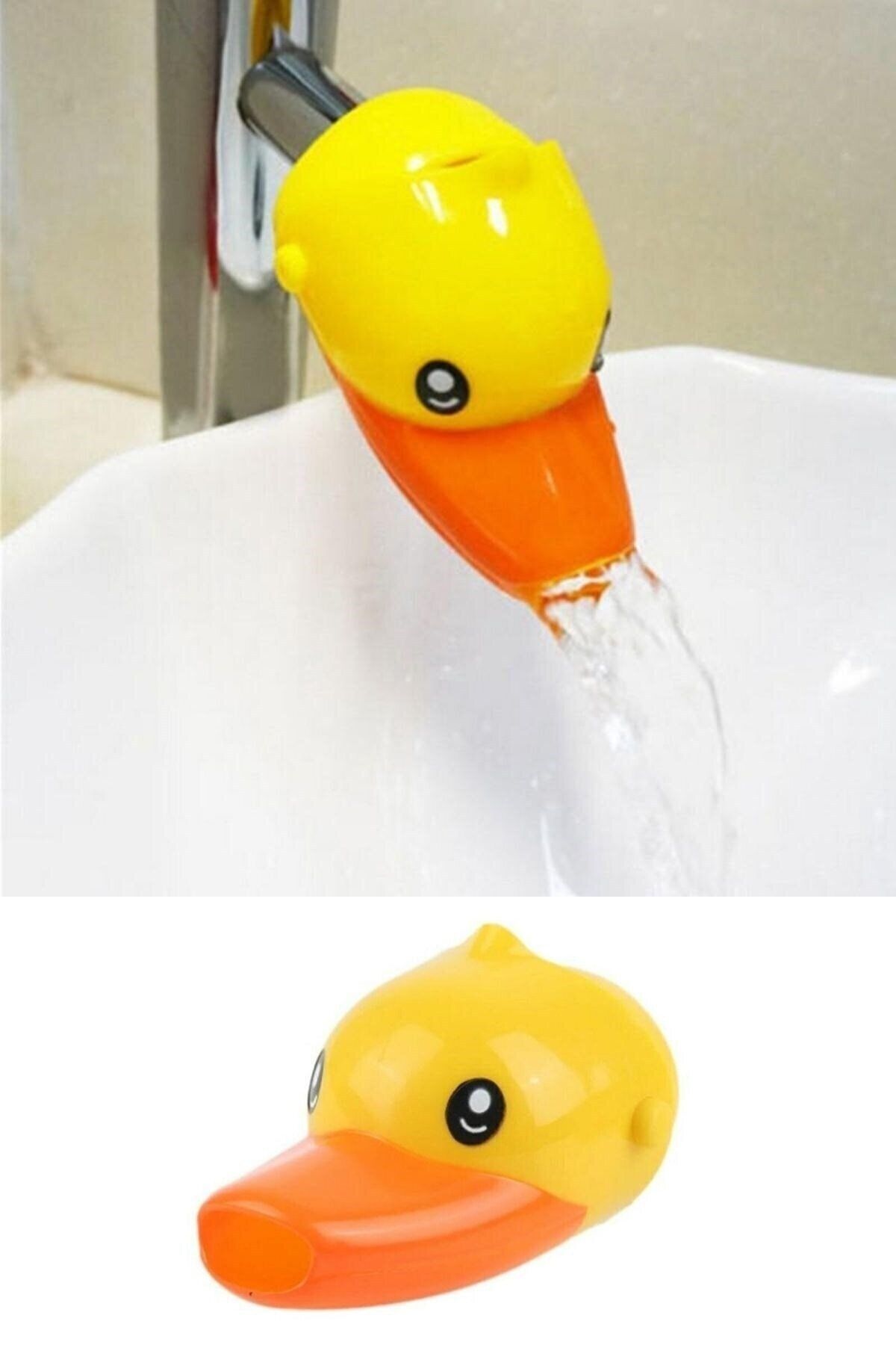 Educational Faucet Extender Expander Head Apparatus for Children with Duck Figure