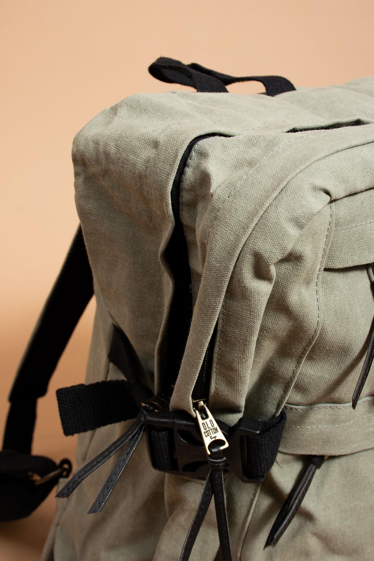 MOGAMS Kullanışlı Seyahat ve Taşıma Çantası Vintage Kanvas Yan Cepli Su Geçirmez Unisex Sırt Çantası fotoğrafı 6 (önizleme)