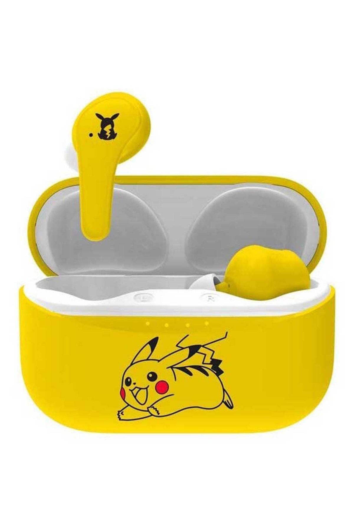 Nintendo Uyumlu Pokemon Pikachu Kablosuz Kulaklık Lisanslı Şarj Kutulu Sarı 3