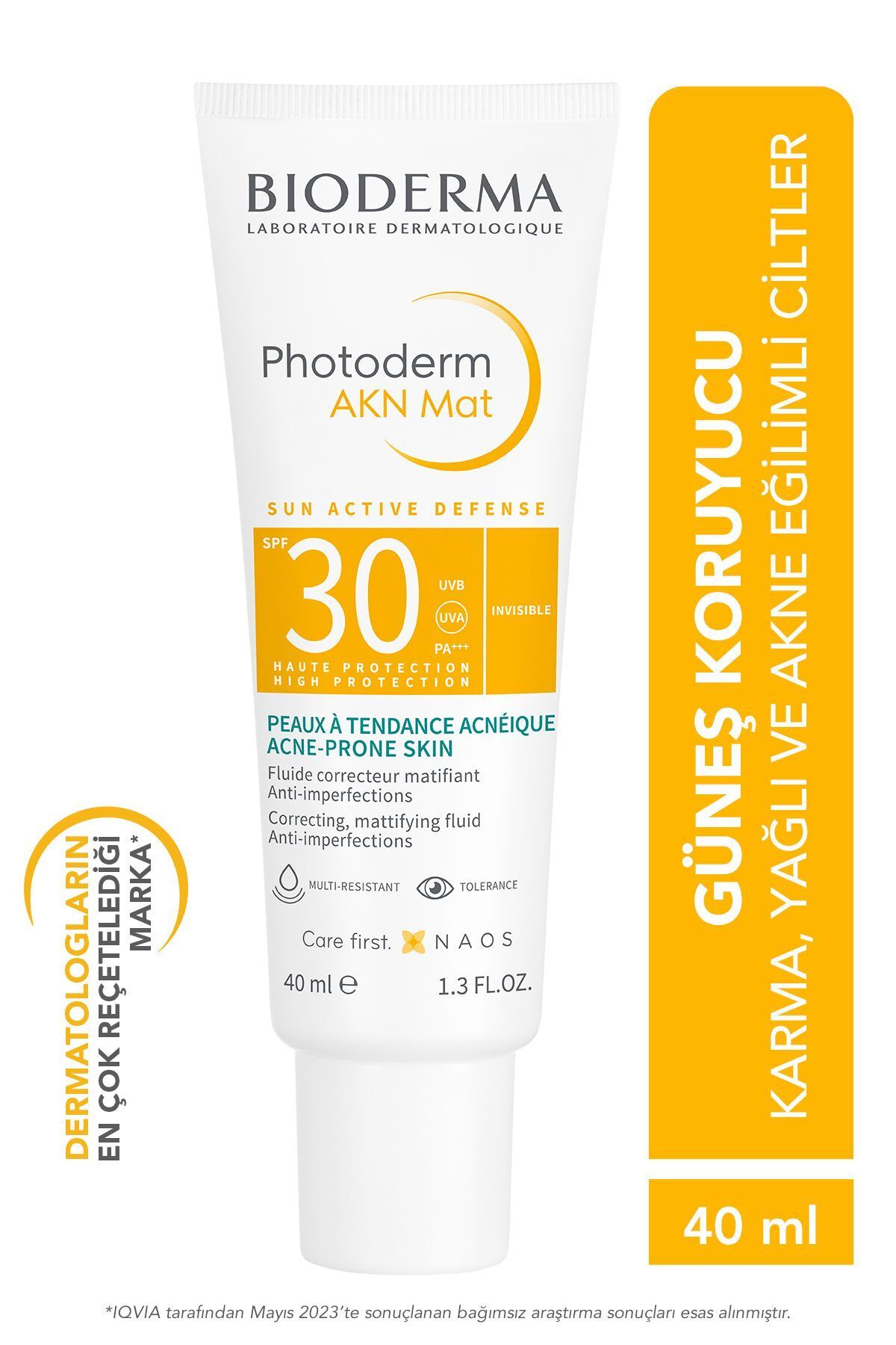 Bioderma Photoderm Acne Matte Mattifying Effect Spf30 Солнцезащитный крем для комбинированной и жирной кожи, 40 мл 3701129801116