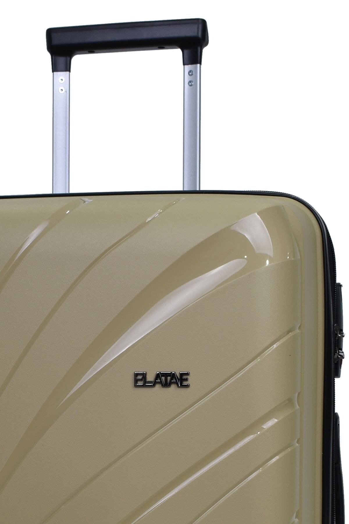 ELATAE-طقم حقائب سفر مكون من قطعتين غير قابل للكسر مقاس كبير وحجم المقصورة طقم مكون من قطعتين 5223 4