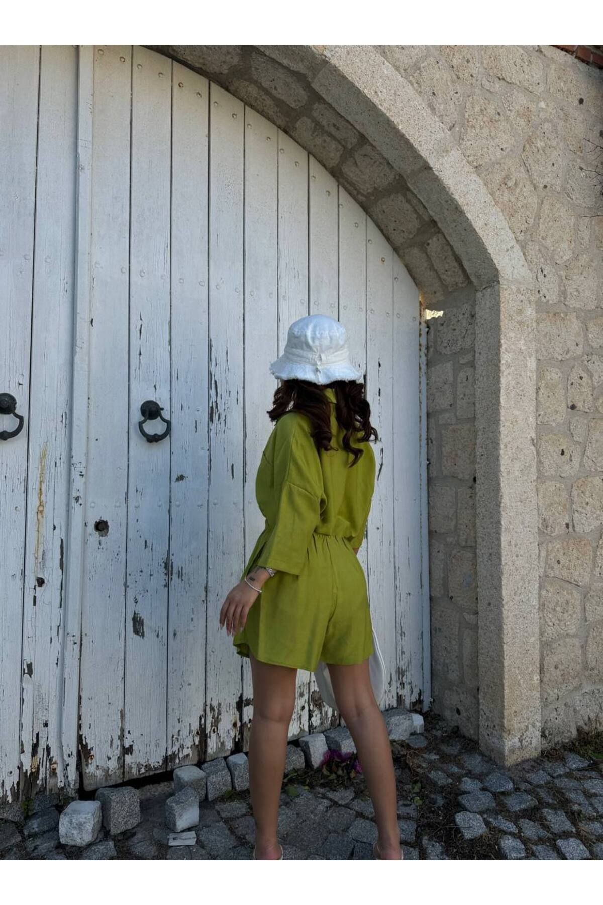 Friday Mood-Set pantaloni scurti și cămașă confortabili pentru femei 4
