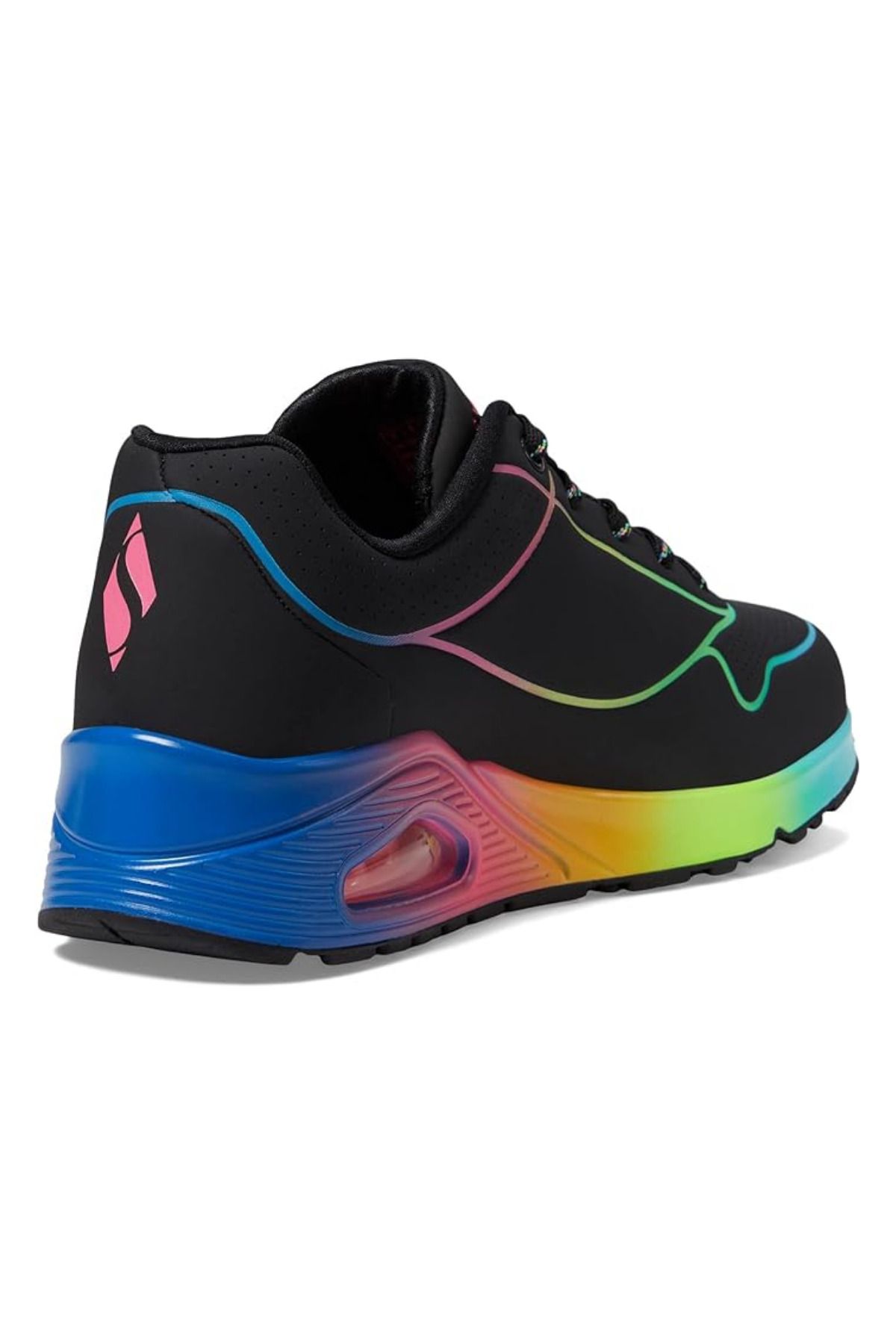 کفش دو و تمرین مشکی زنانه Uno Pop of Sunshine 155148 BKMT ورزشی چند رنگ سیاه Skechers