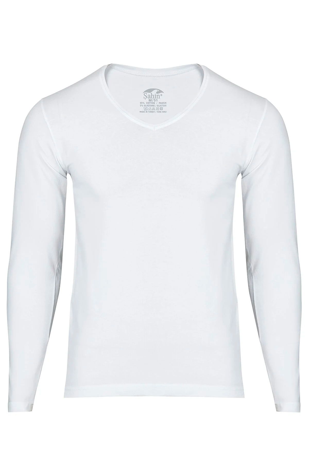 ahin Men s V Neck Lycra Body 5 Pieces Long Sleeve 95 Cotton Trendyol