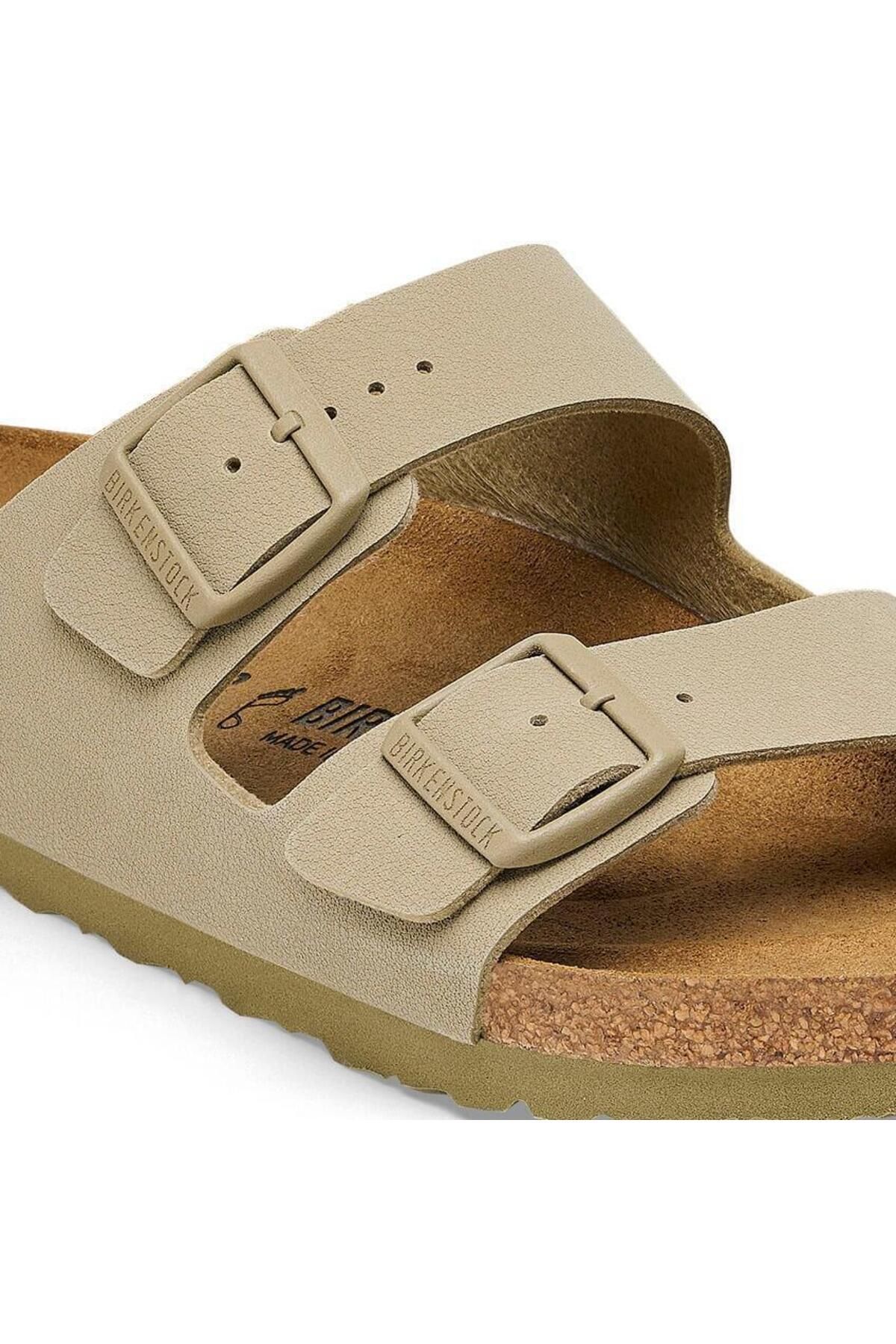 دمپایی مردانه آریزونا خاکی کم رنگ Birkenstock