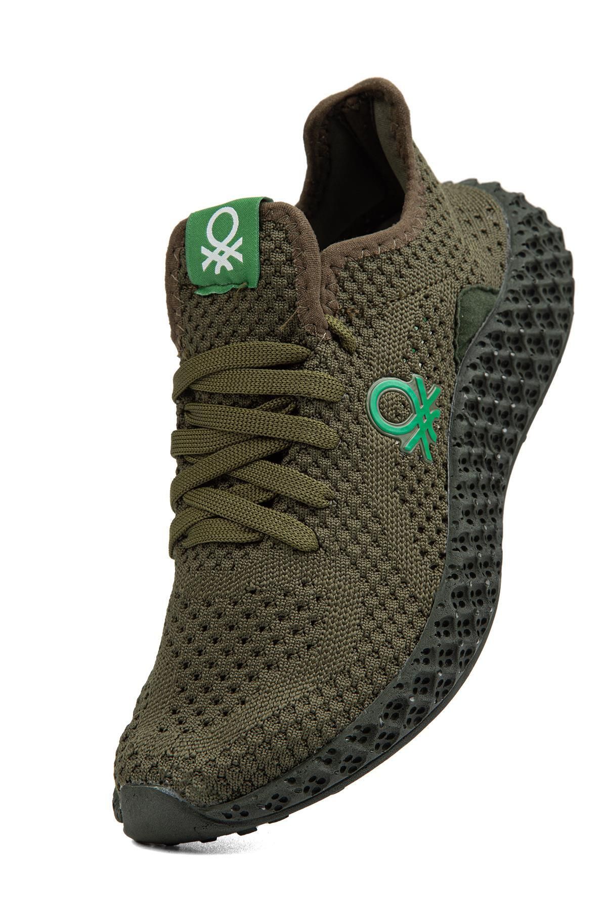 Benetton-® |   BN-30009 -3570 أخضر - حذاء رياضي نسائي 4