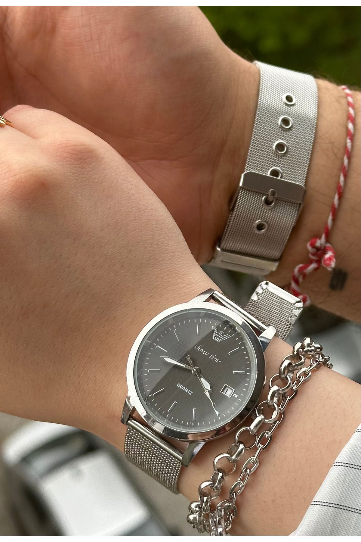 Show Time-Straw Cord - Couple Clock with Calendar 2