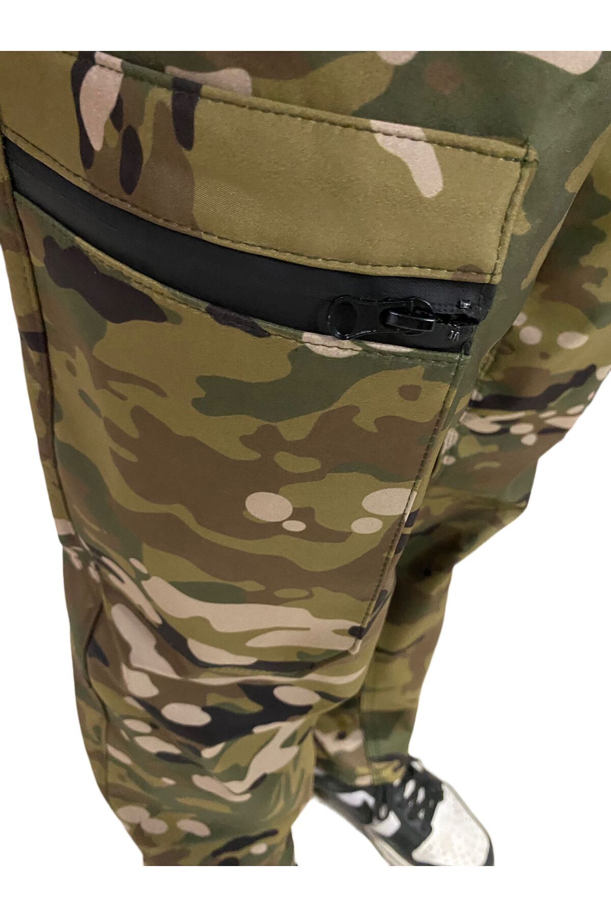 SOFTSHELL KUMAŞ KAMUFLAJ KAPÜŞONLU AVCI TAKIMI - 6