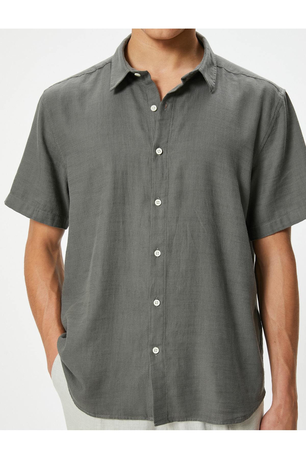 پیراهن مردانه کوتون | 4SAM60034HW Koton - Image 5