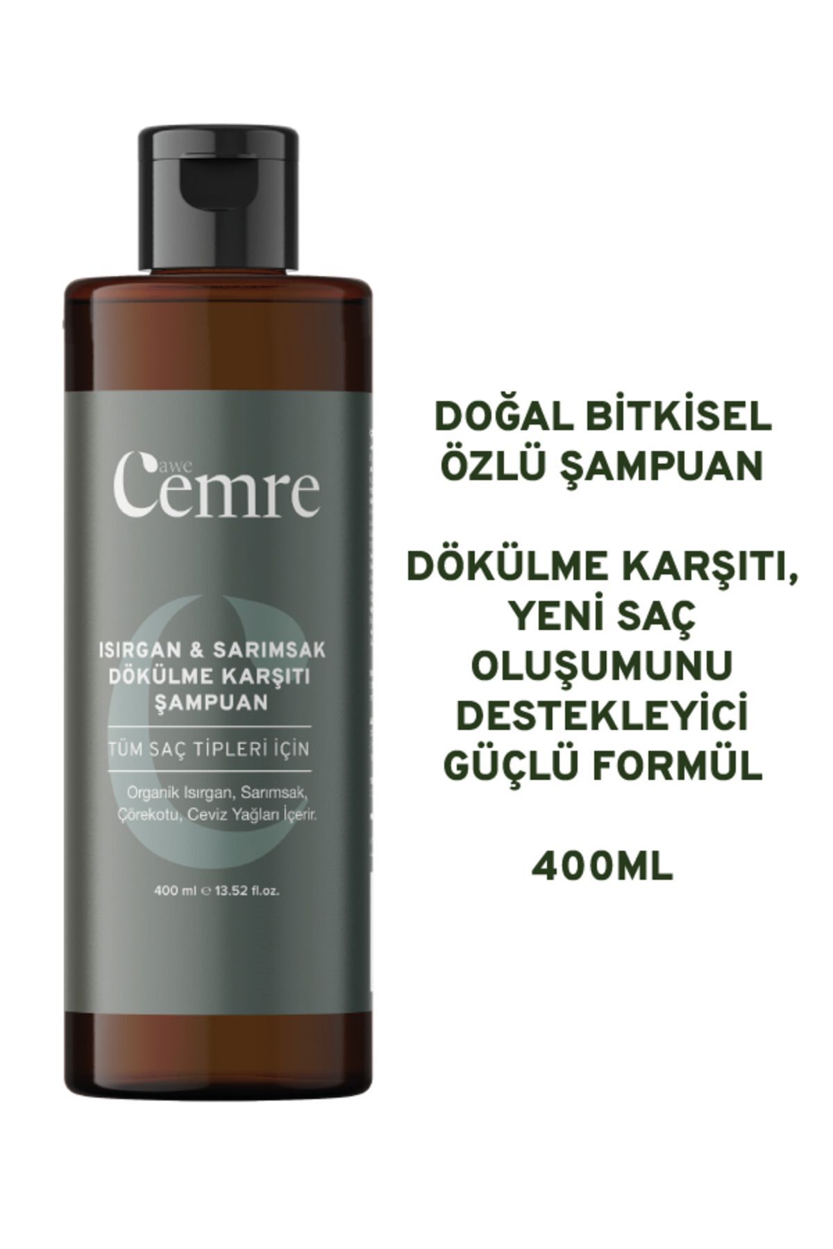 Awe Cemre Isırgan Sarımsak Şampuanı 400 ml Onarıcı, Saç Dökülme Ve