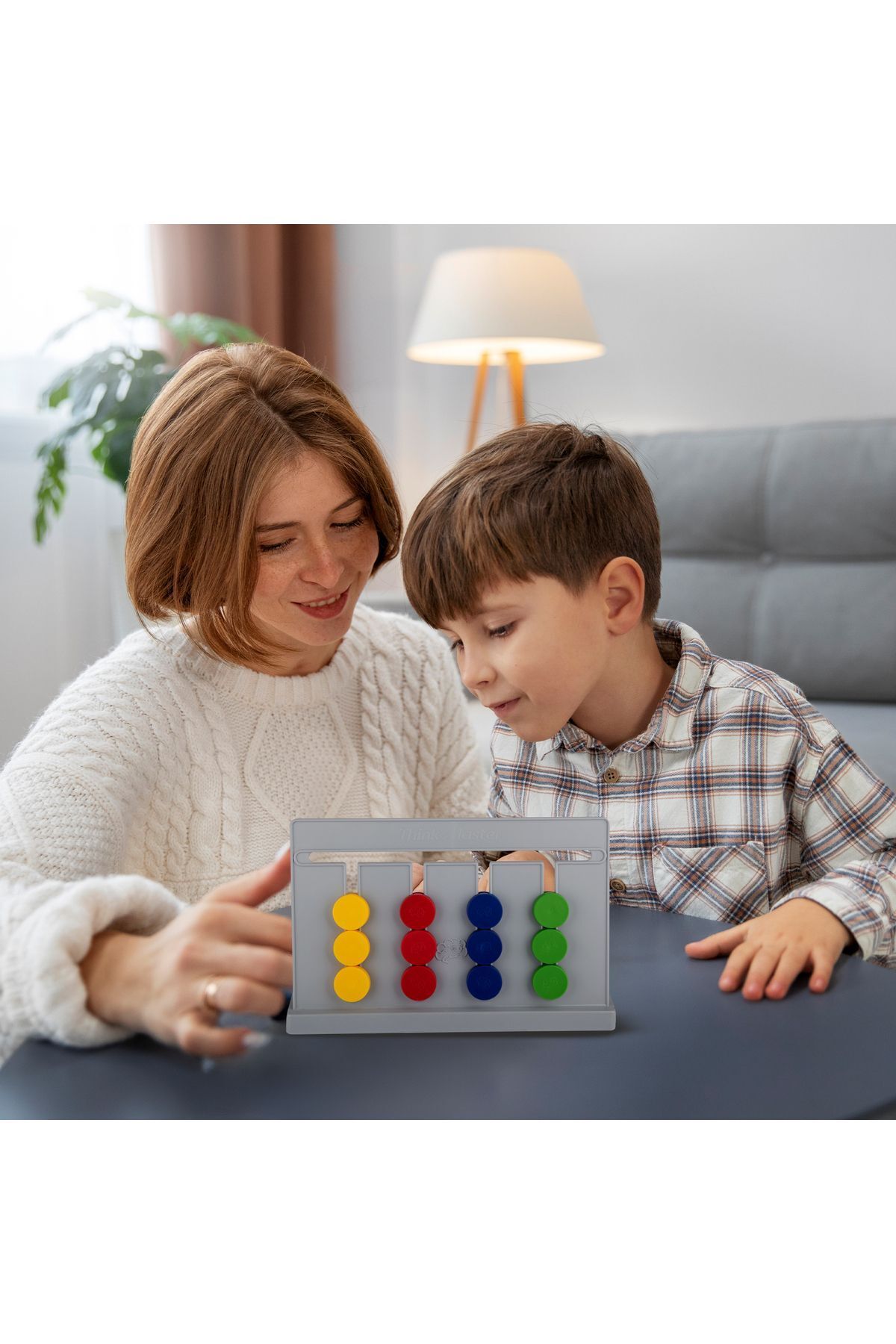 ThinkMaster-Master Abacus Rubik Abacus Montessori Intelligence Game Supported with Digital Game Cards 6