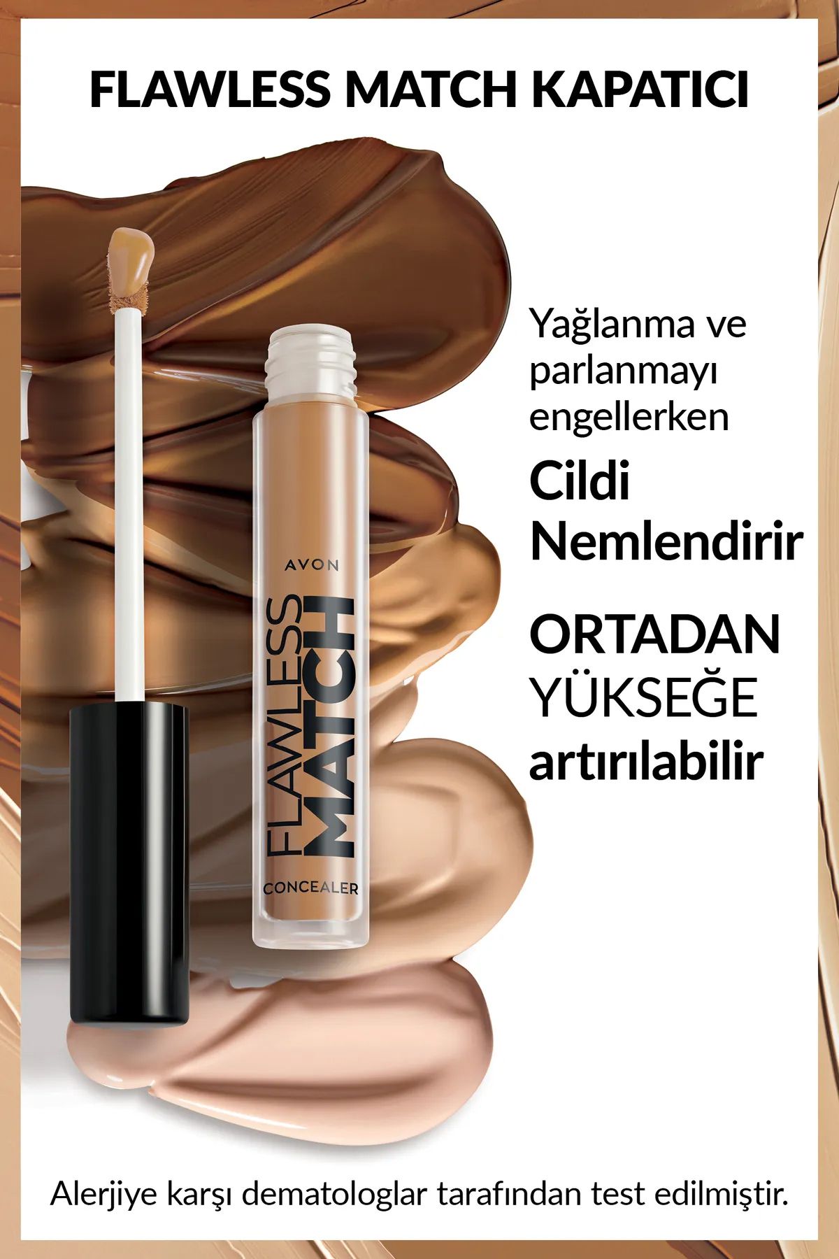 کانسیلر مایع کبریت بدون عیب 51G Golden Deep Avon