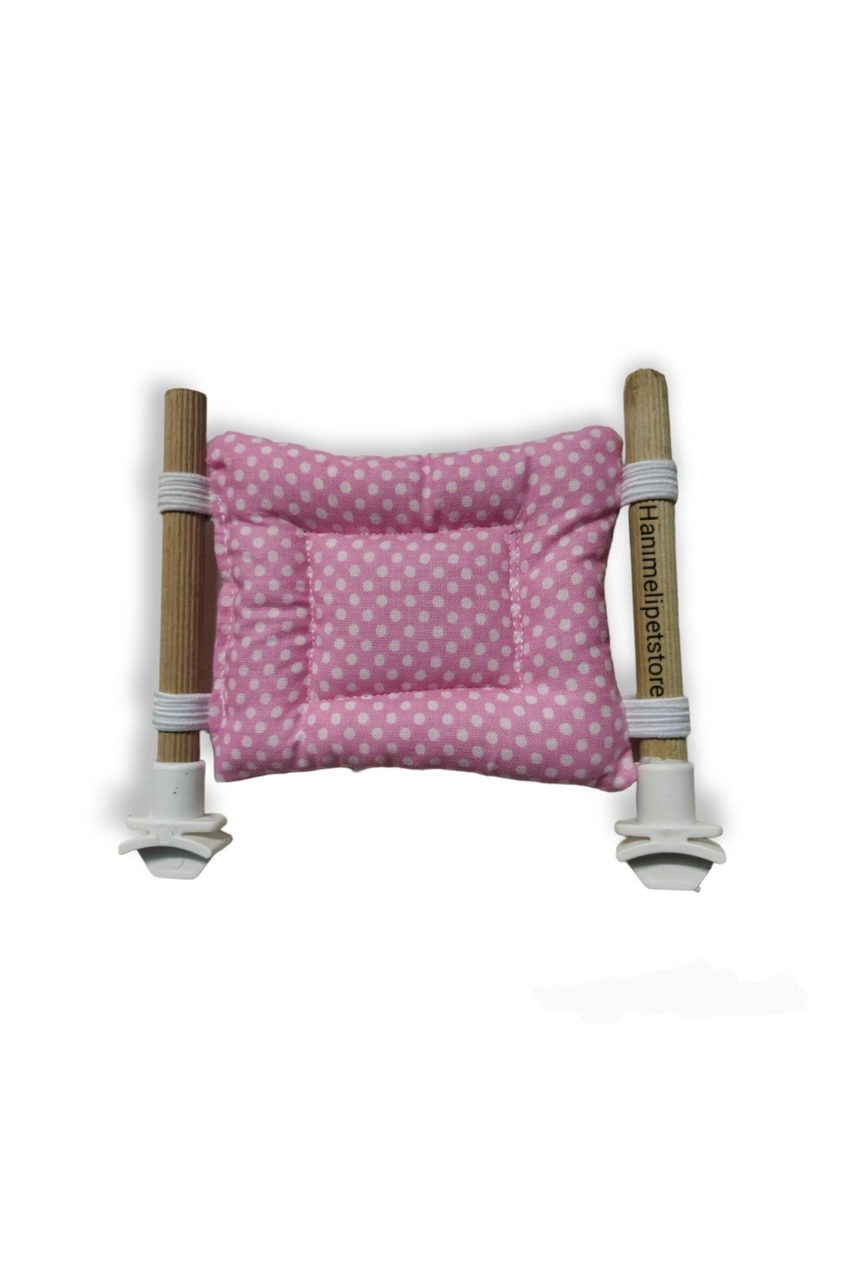 hanımelipetstore Muhabbet Kuşu Uyku Ve Dinlenme Yatağı Pembe Puantiyeli 1adet