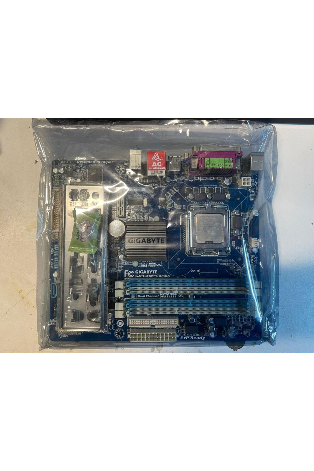 Motherboard gigabyte ga g41m combo new arrivals