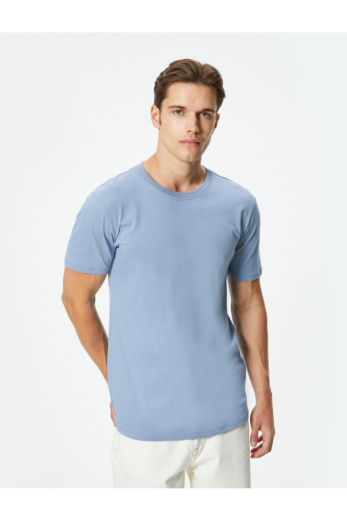 تیشرت پایه آستین کوتاه یقه اسلیم فیت