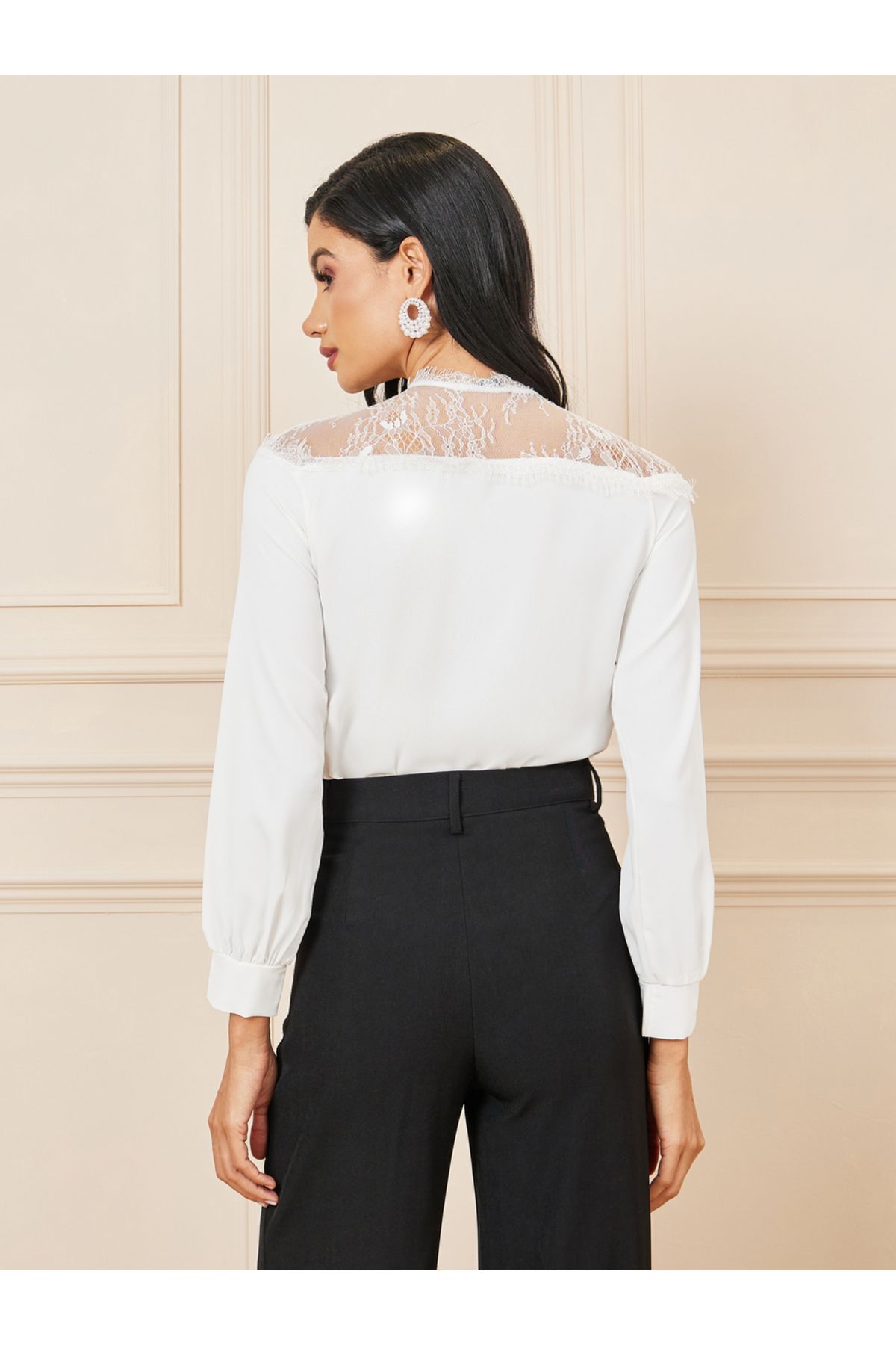 Styli-Mesh Insert Front Button Bodysuit 6