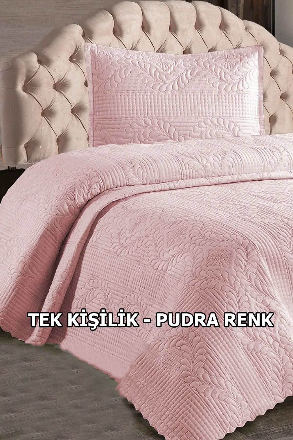 Çt Çeyizci Tekstil Cuvertură De Pat De O Persoană Zilnică, Cuvertură De Pat Matlasată De O Persoană Cu Zestre - One Size