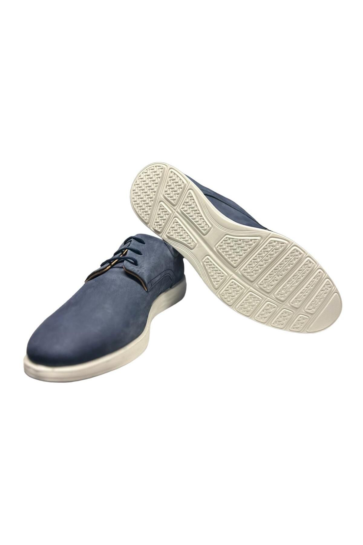 کفش های کژوال مردانه چرمی واقعی NUBUK روزانه روزمره BESS SHOES