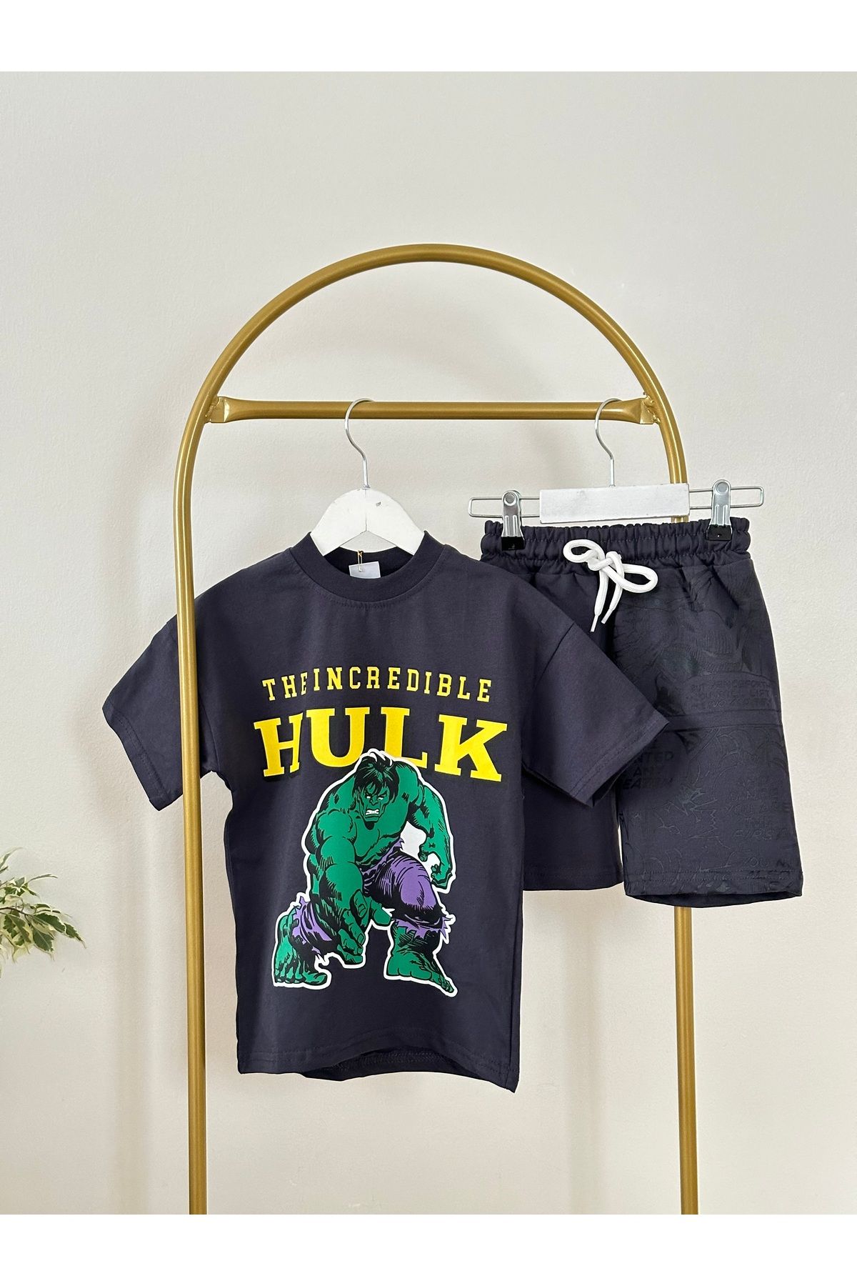 JELİBOOM-Hulk Printed Boys' Shorts Set 4
