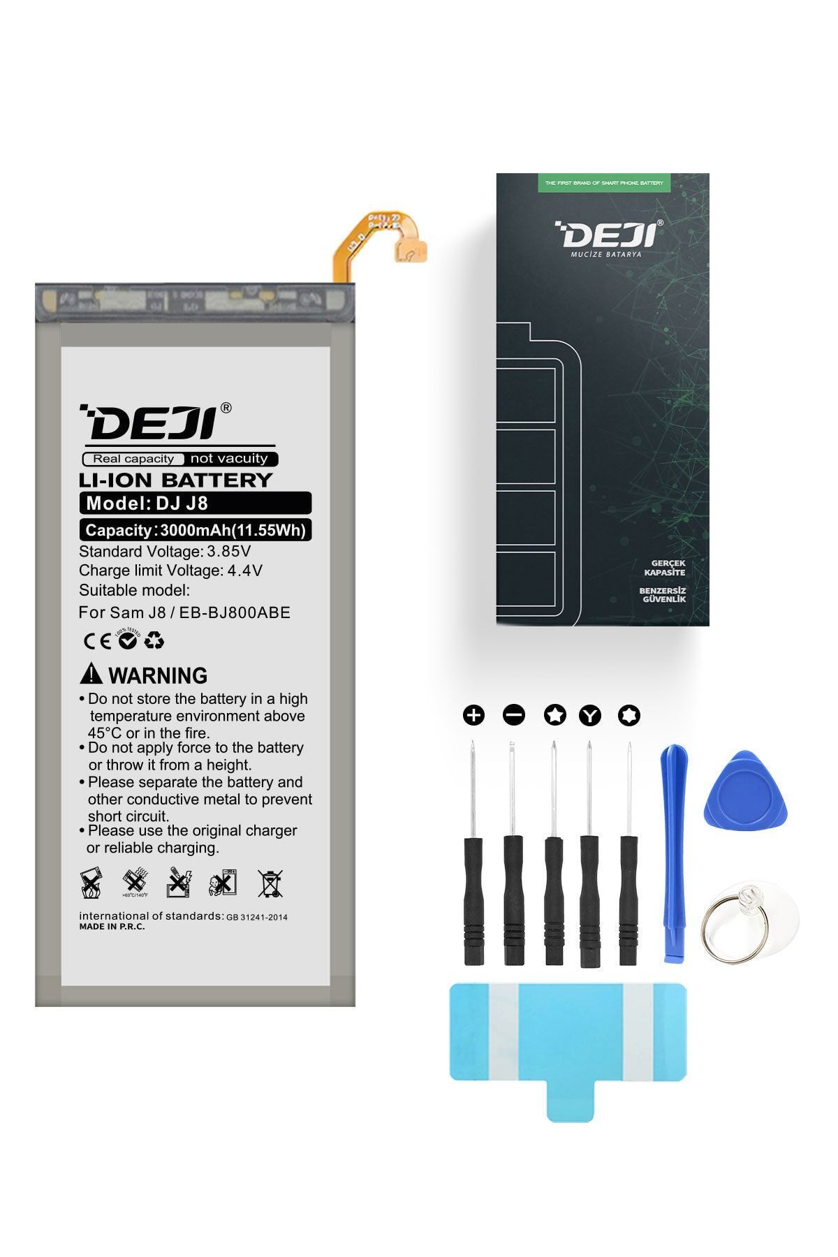 Deji Samsung Galaxy A6-j6-j8 2018 Batarya - J600/j800/a600 - Eb-bj800abe Ile Uyumlu Mucize Batarya