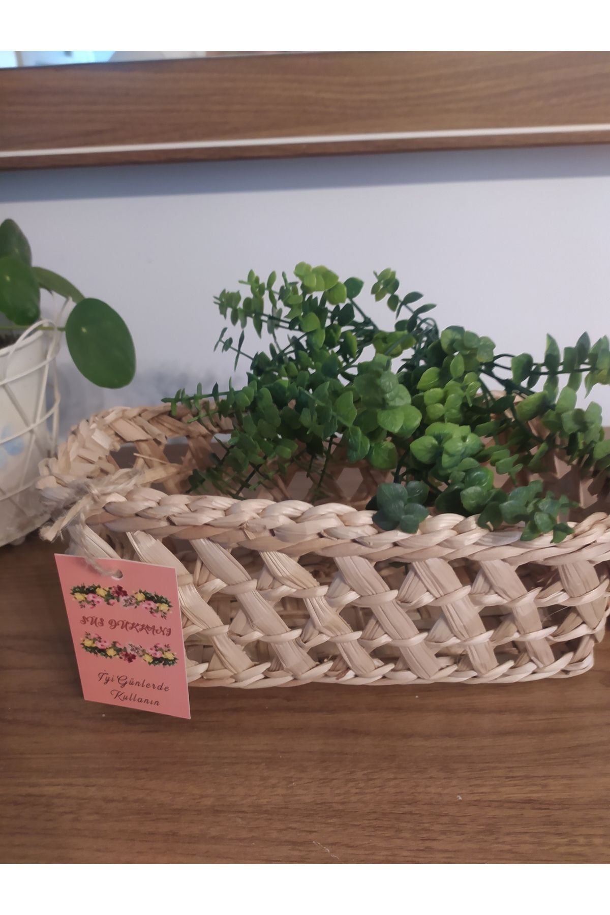 Süs Dükkanı-Custom design wicker breadbasket model 4